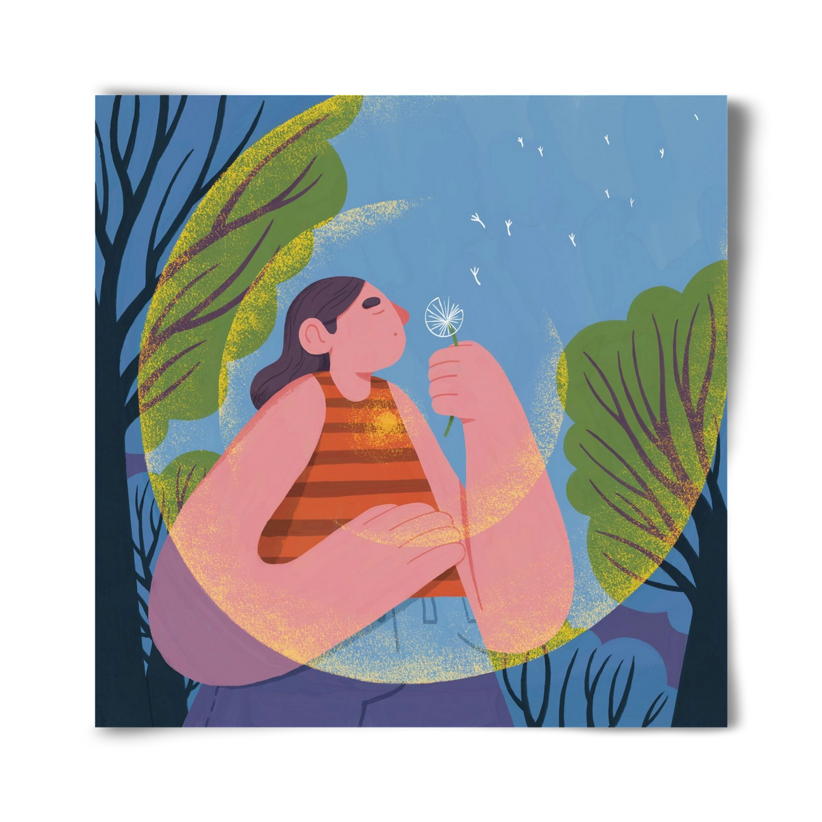 Free your mind, 40x40 cm, Keret nélkül