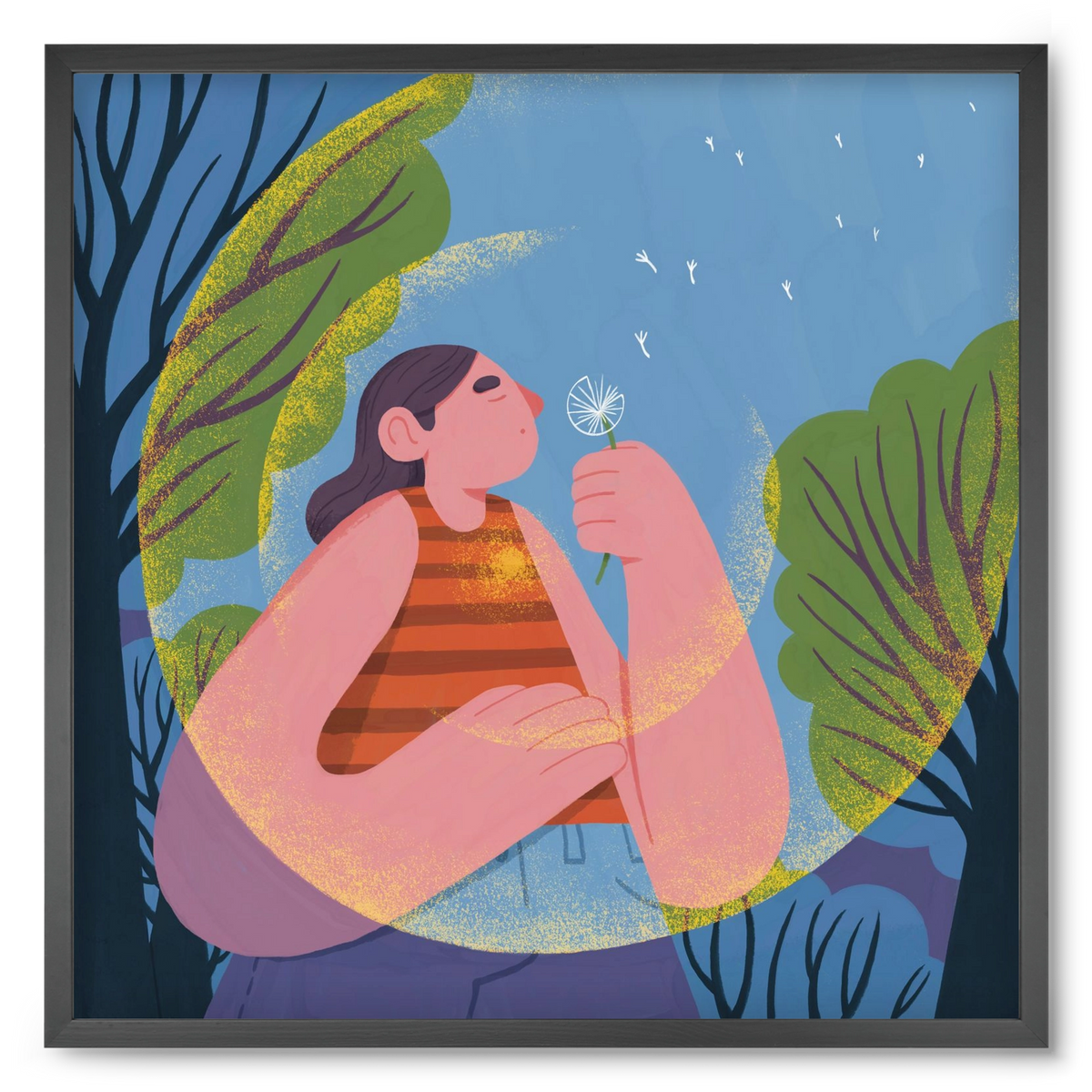 Free your mind, 50x50 cm (50x50 cm), Fekete keret