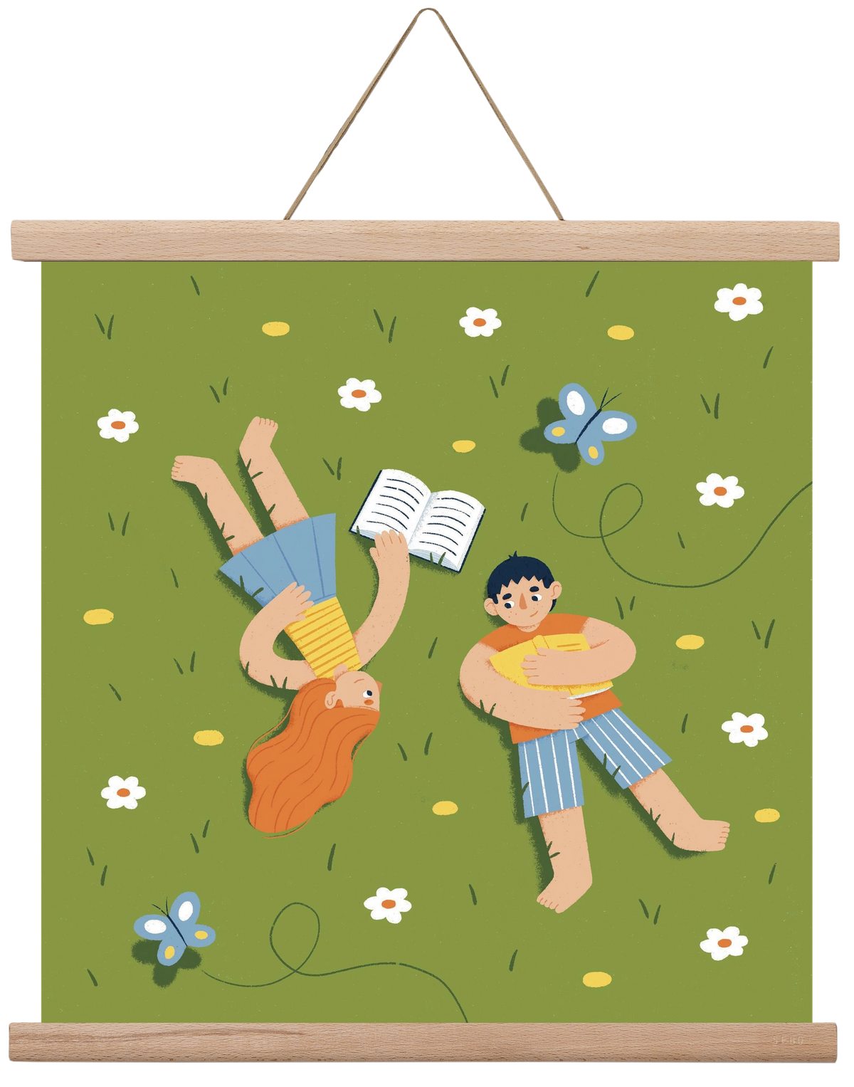 Nyári szünet, 40x40 cm (40x40 cm), Tölgy akasztó