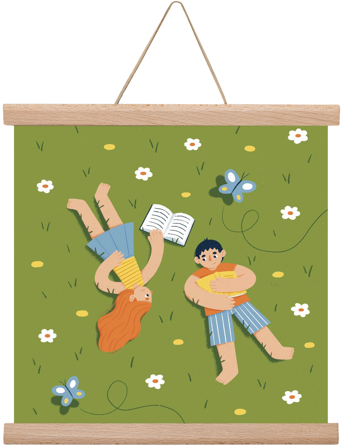 Nyári szünet, 30x30 cm (30x30 cm), Tölgy akasztó