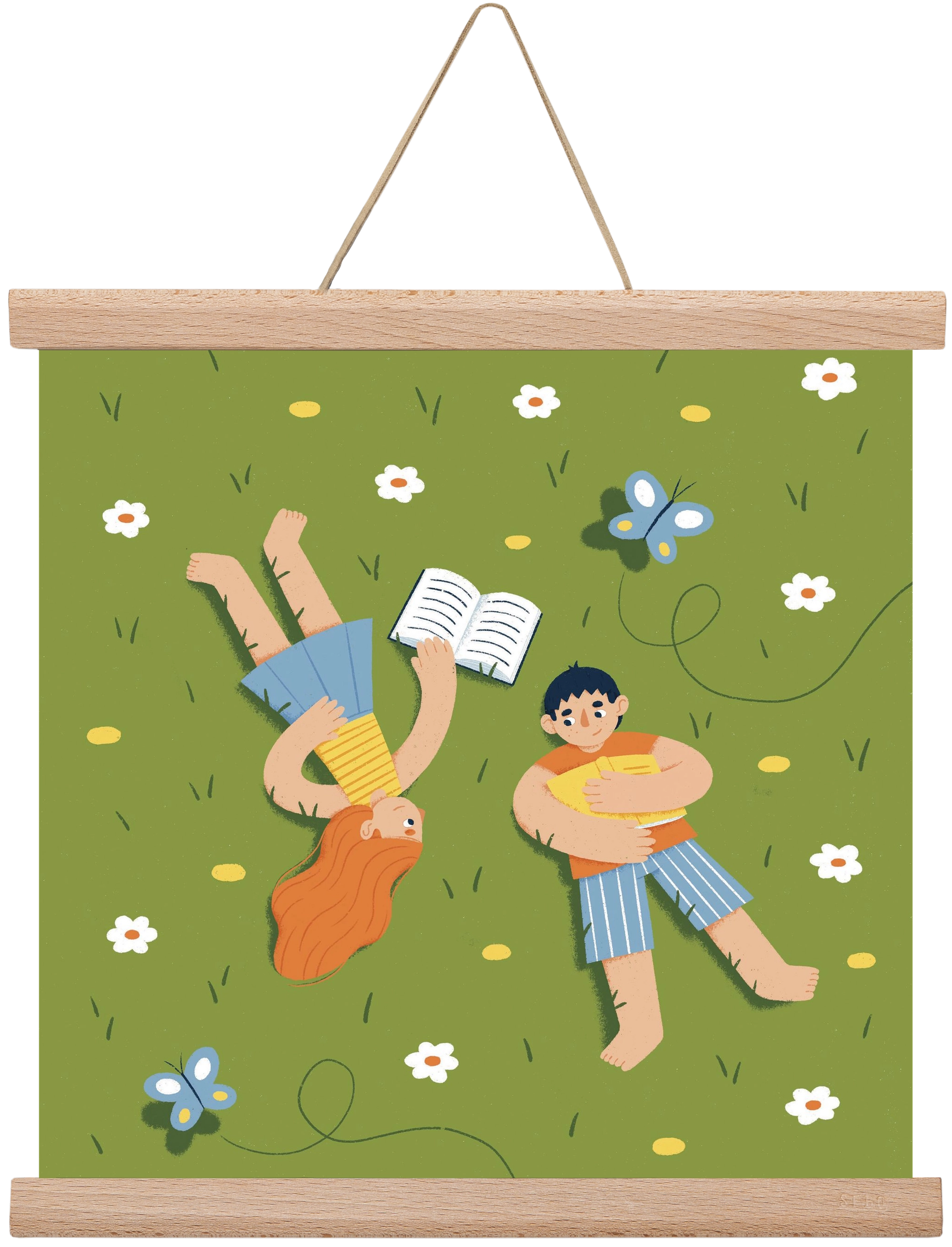 Nyári szünet, 30x30 cm (30x30 cm), Tölgy akasztó