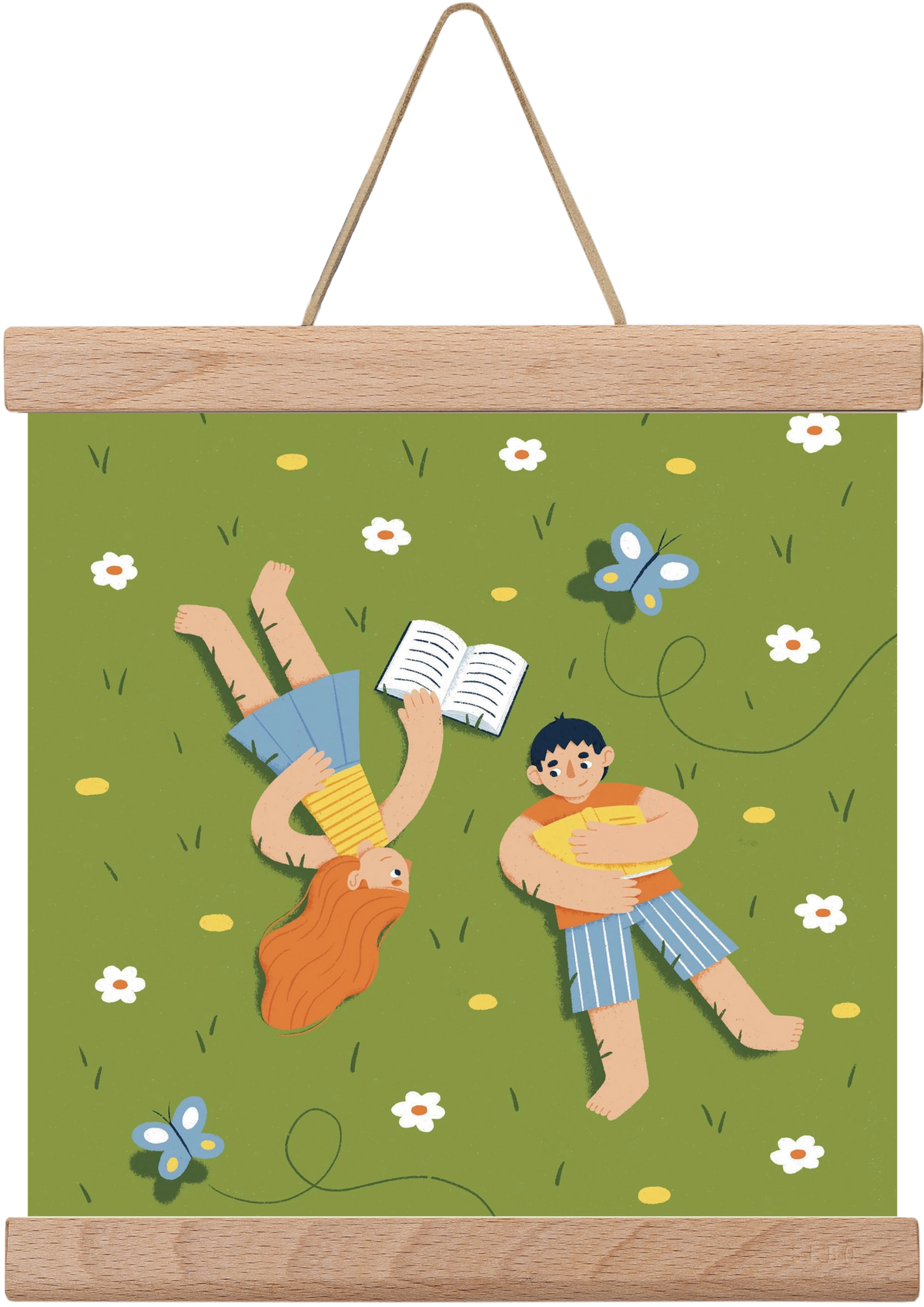 Nyári szünet, 20x20 cm (20x20 cm), Tölgy akasztó