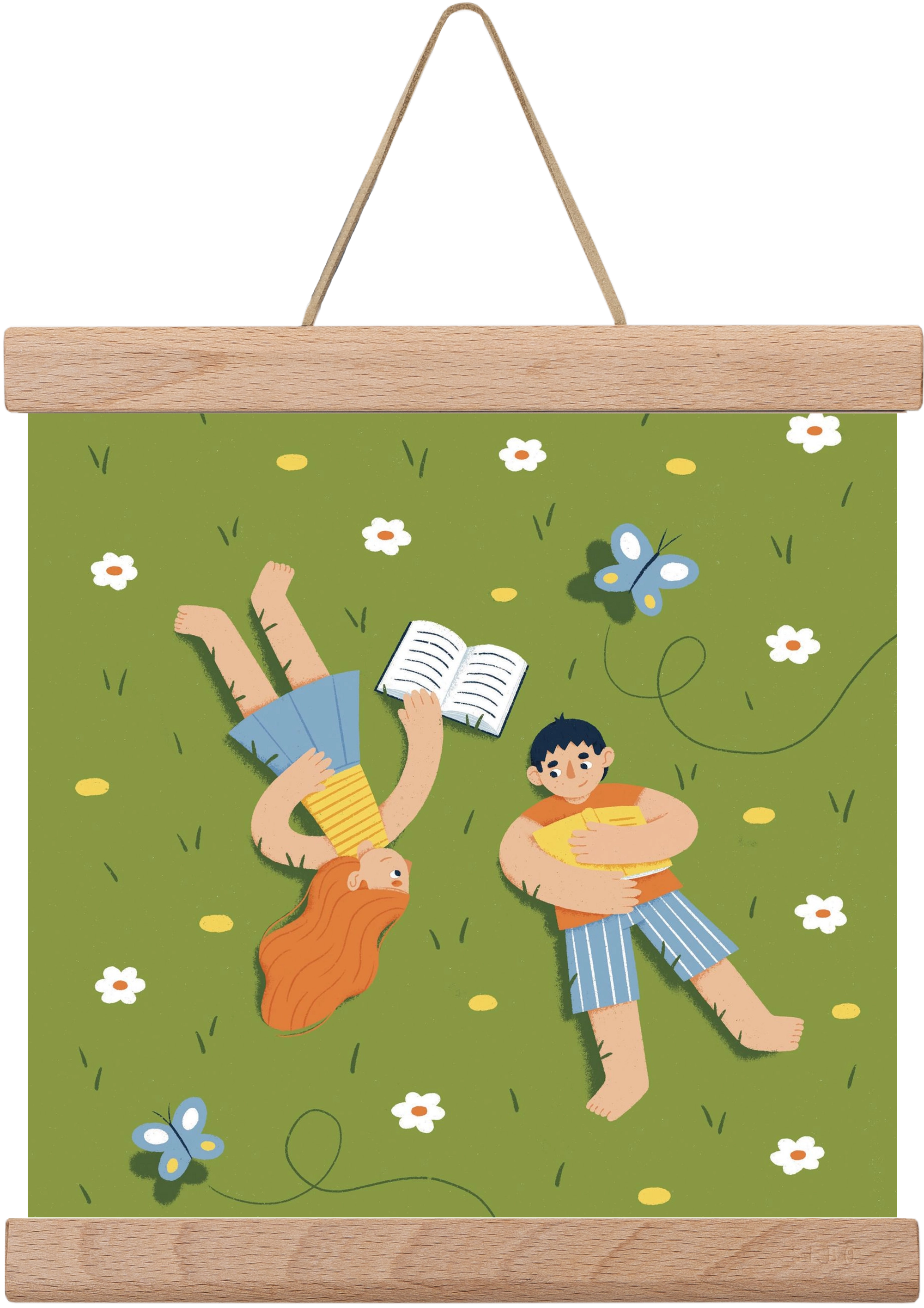 Nyári szünet, 20x20 cm (20x20 cm), Tölgy akasztó