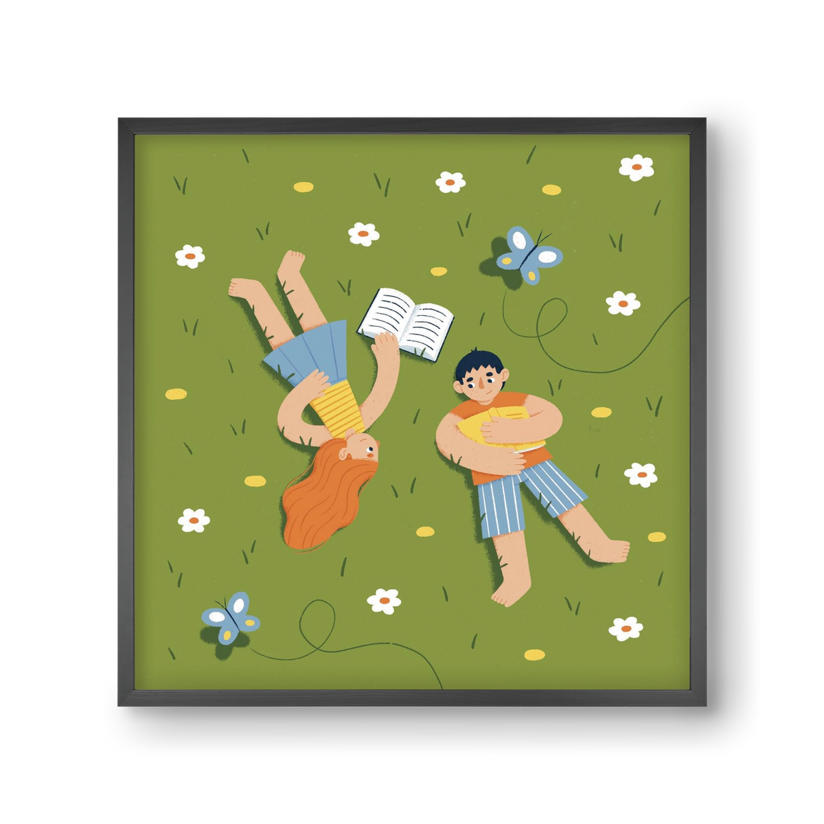 Nyári szünet, 30x30 cm (30x30 cm), Fekete keret