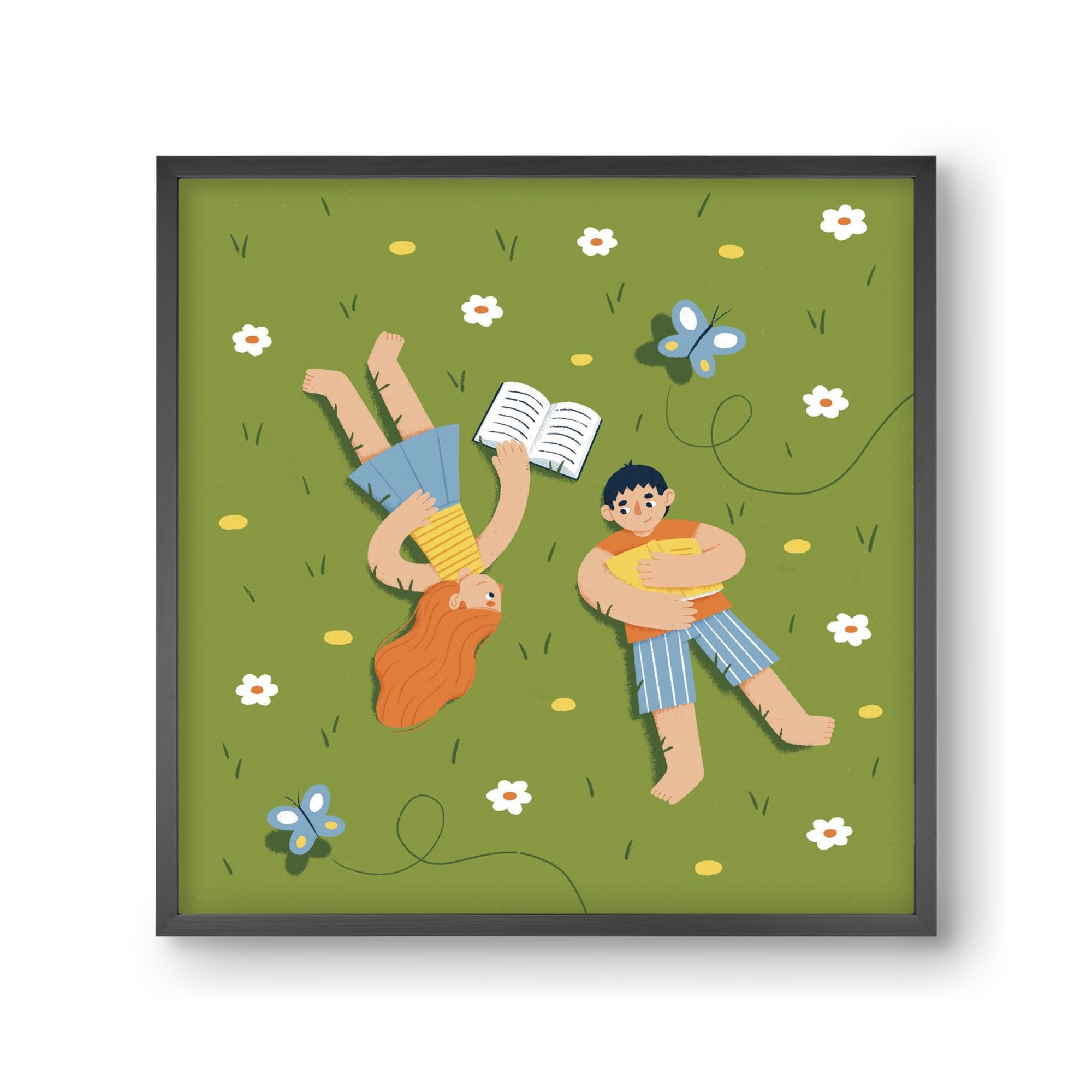 Nyári szünet, 30x30 cm (30x30 cm), Fekete keret