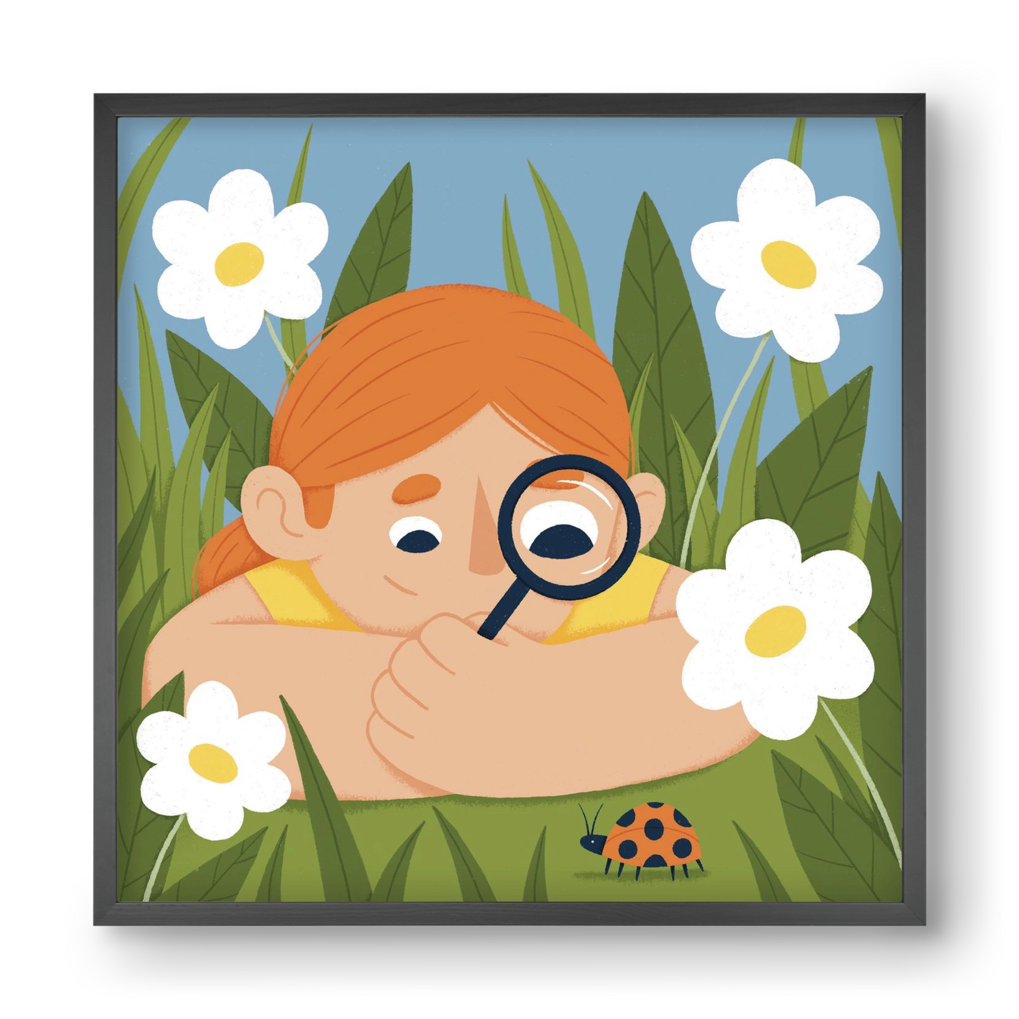 Bogárles, 40x40 cm (40x40 cm), Fekete keret