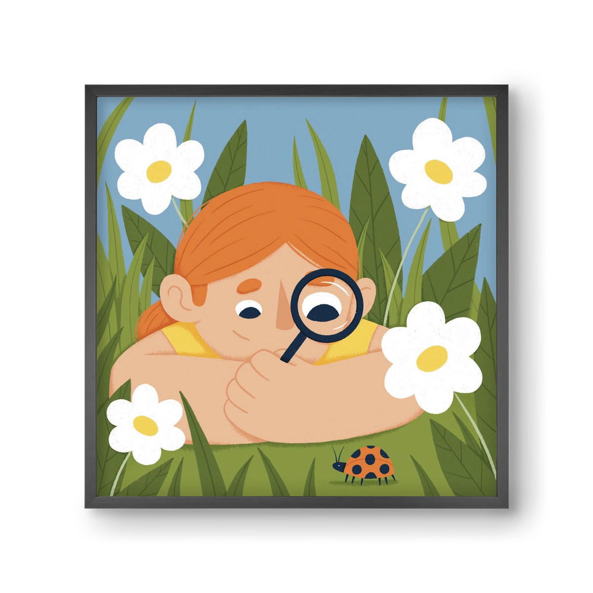 Bogárles, 30x30 cm (30x30 cm), Fekete keret