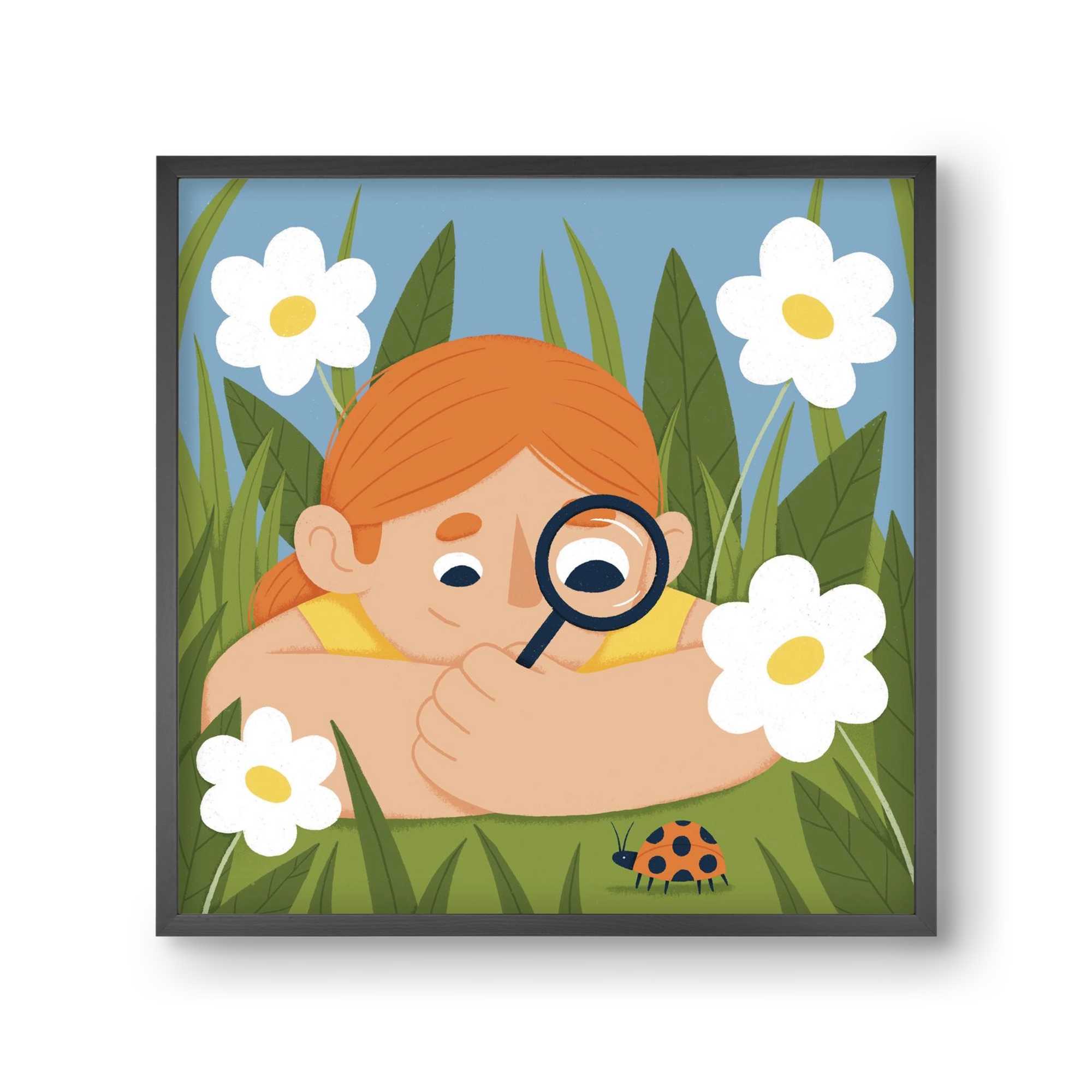 Bogárles, 30x30 cm (30x30 cm), Fekete keret