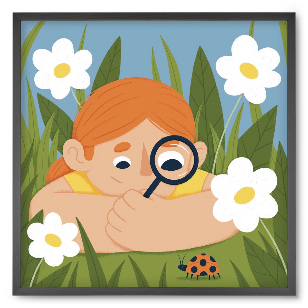 Bogárles, 50x50 cm (50x50 cm), Fekete keret