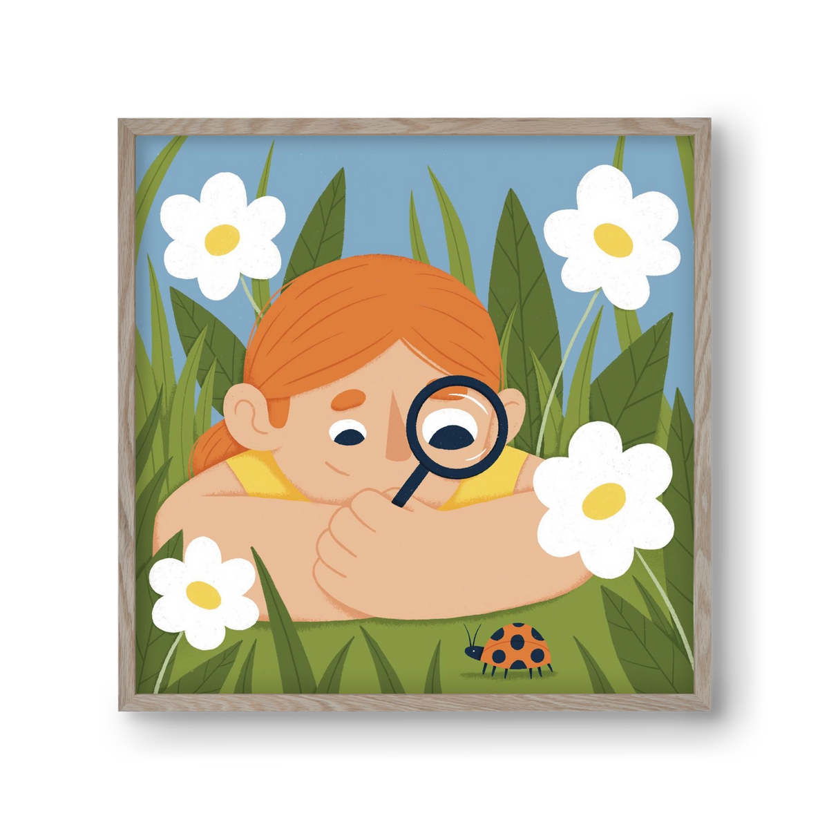 Bogárles, 30x30 cm (30x30 cm), Tölgy keret