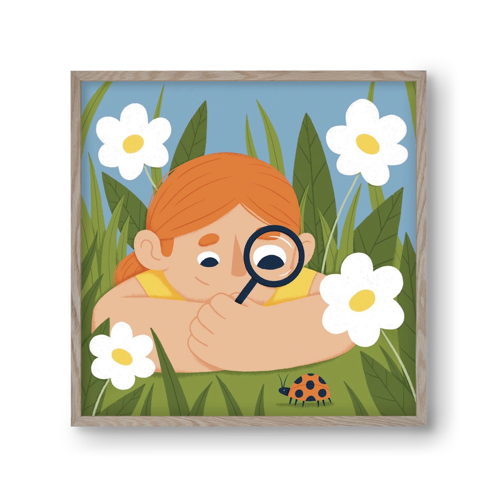 Bogárles, 30x30 cm (30x30 cm), Tölgy keret