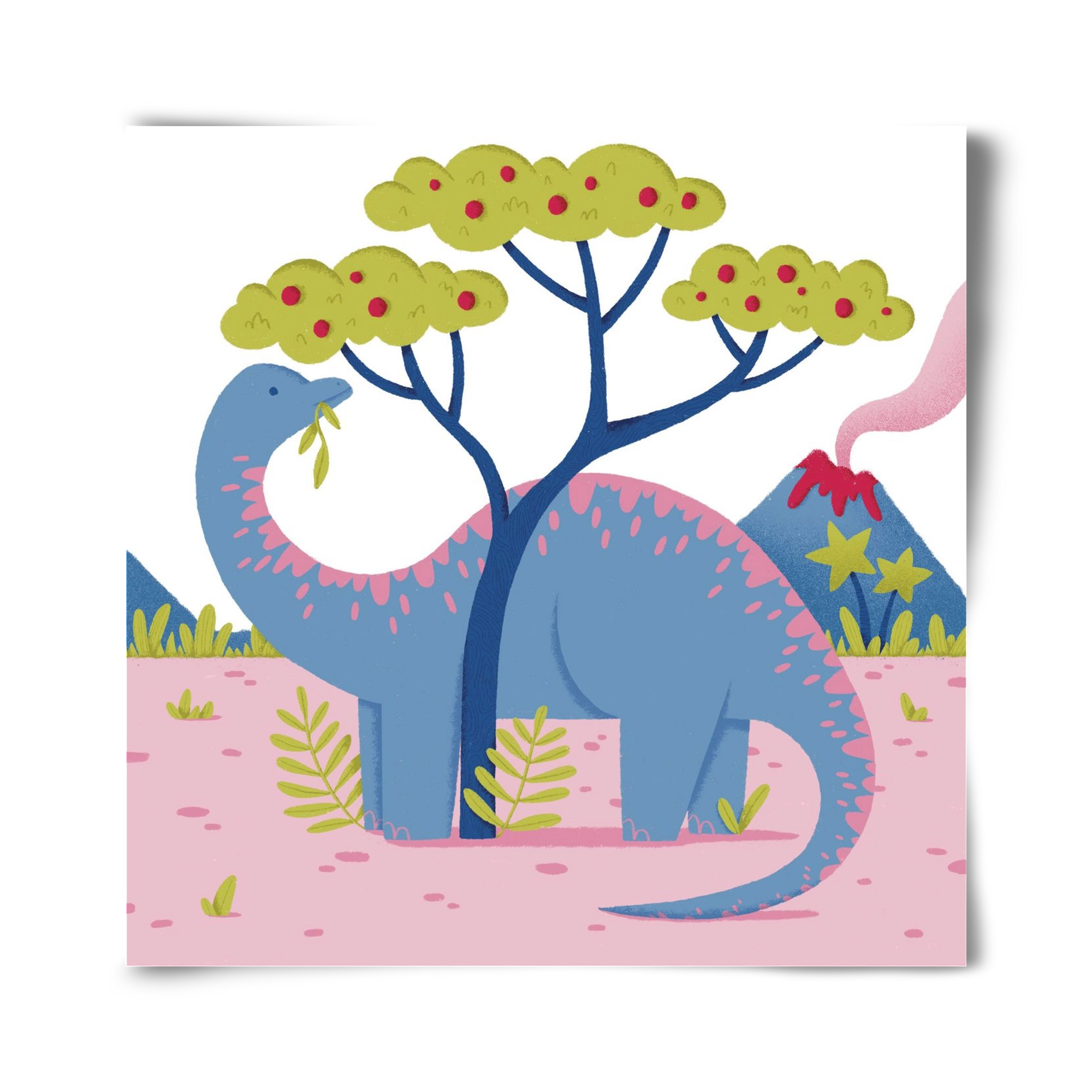 Brontoszaurusz, 40x40 cm, Keret nélkül