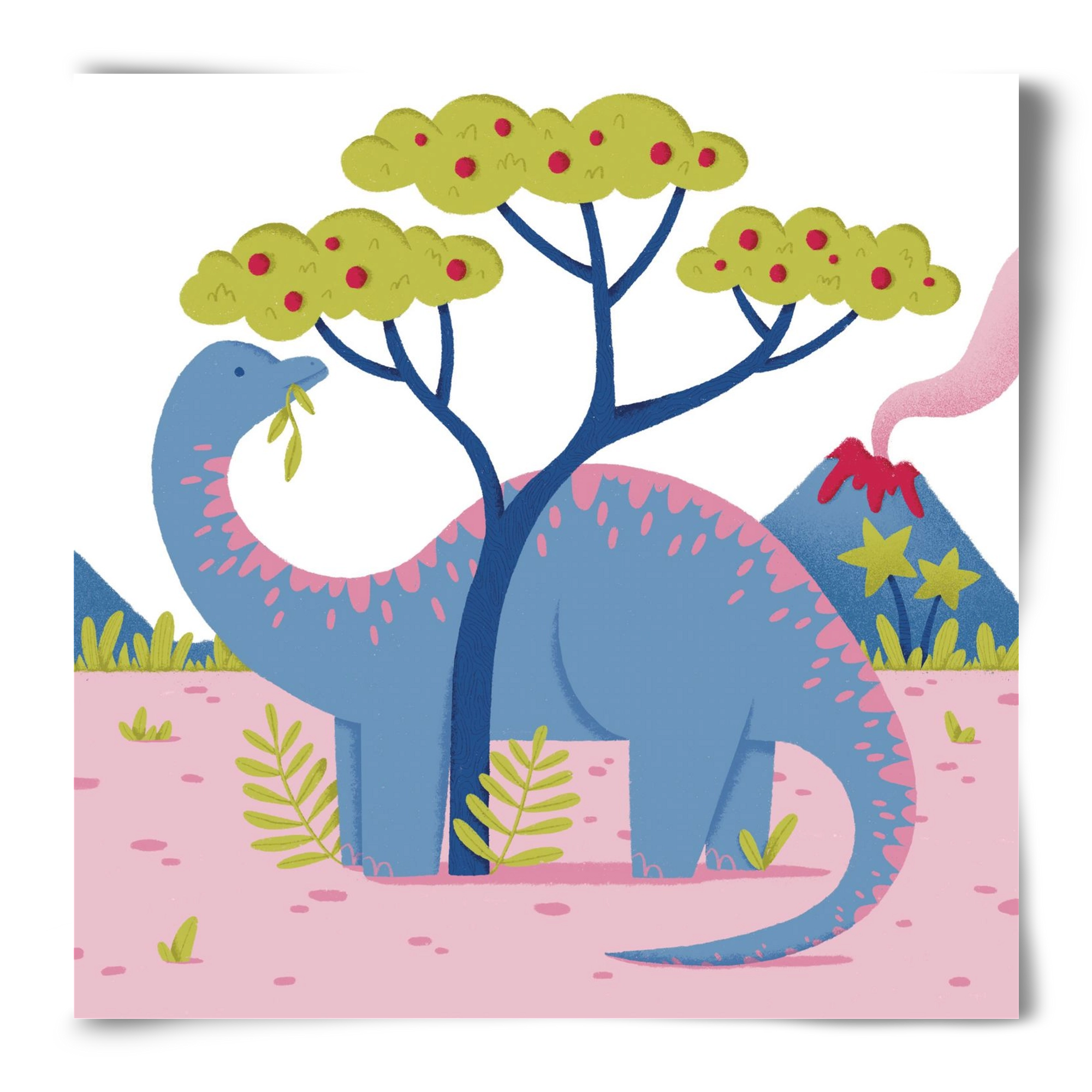 Brontoszaurusz, 50x50 cm, Keret nélkül