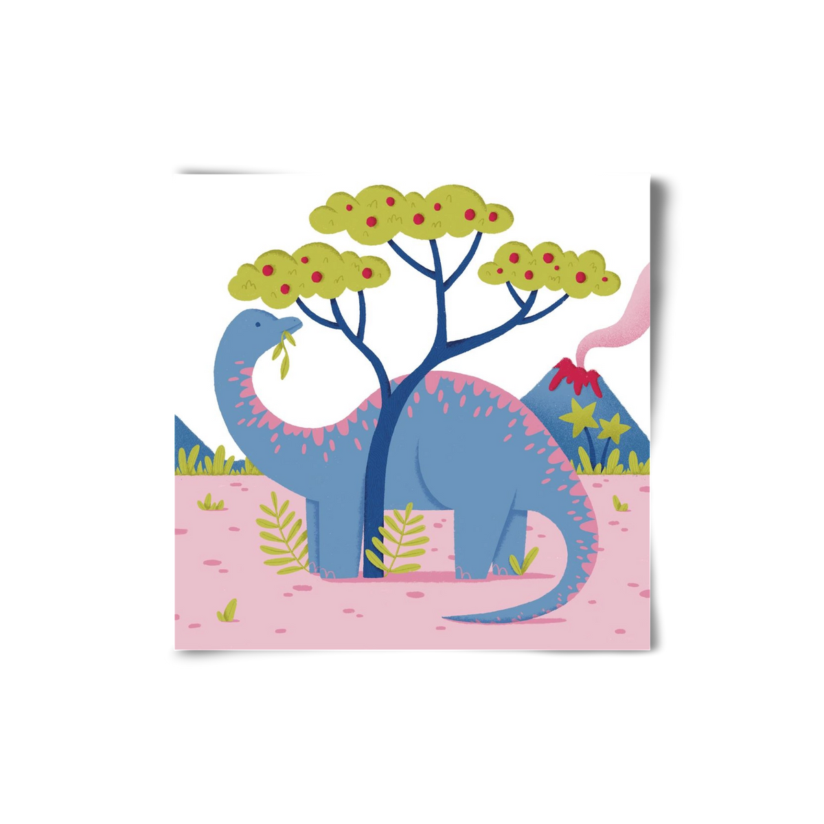 Brontoszaurusz, 20x20 cm, Keret nélkül