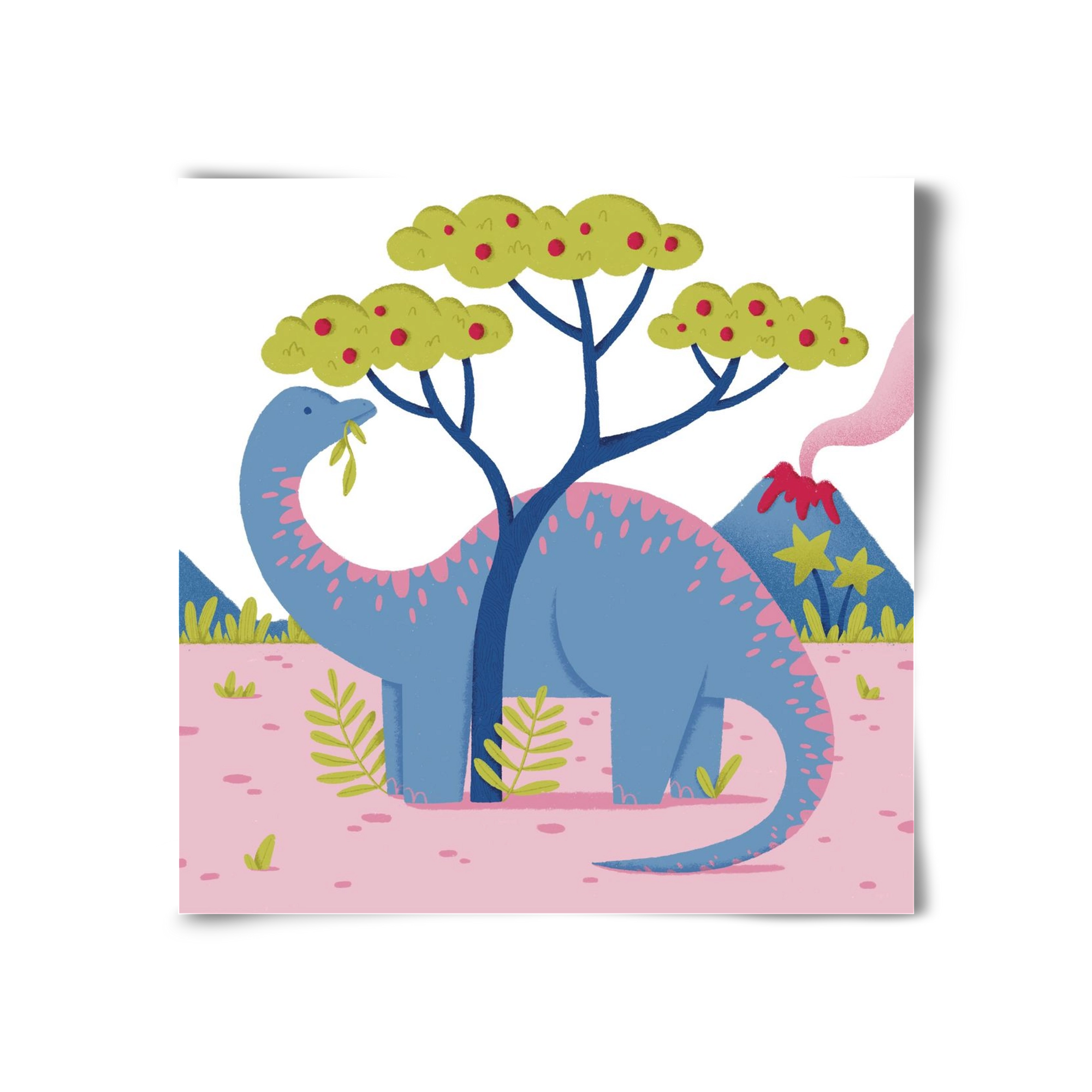 Brontoszaurusz, 30x30 cm, Keret nélkül