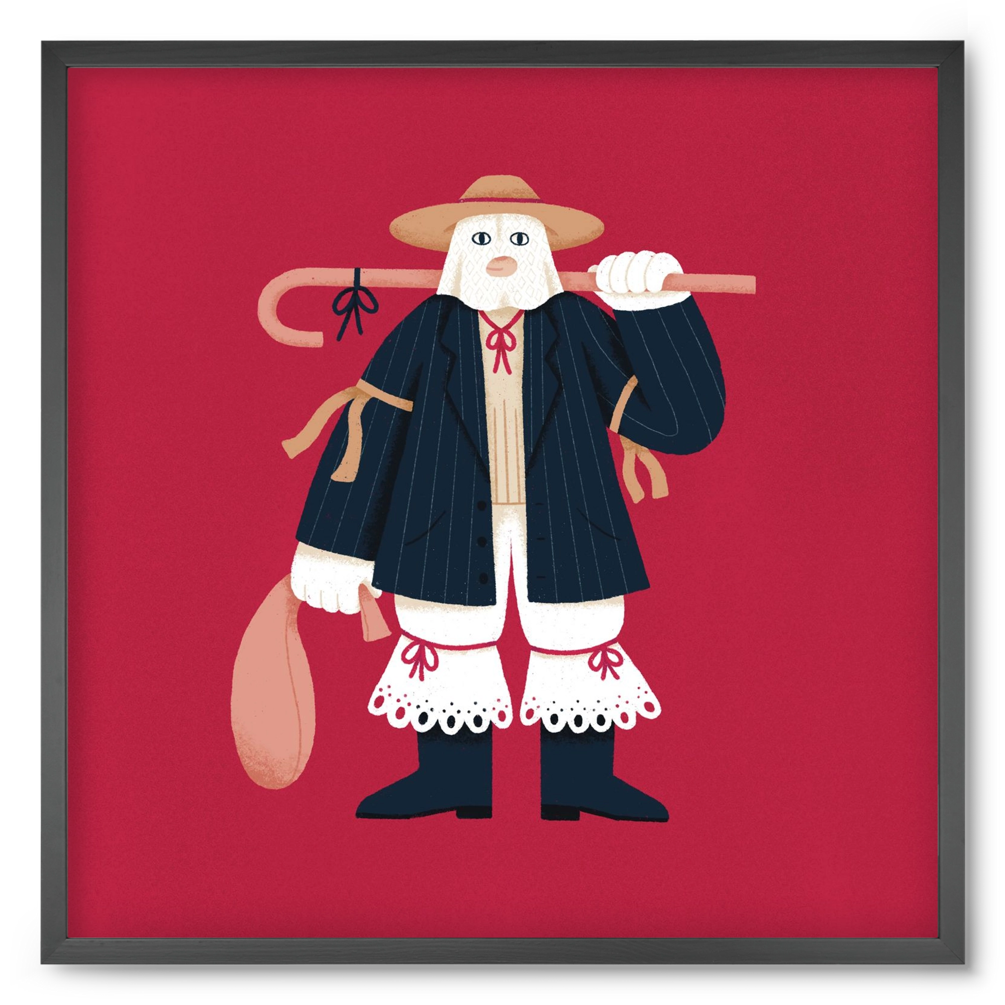 Jankele, 50x50 cm (50x50 cm), Fekete keret