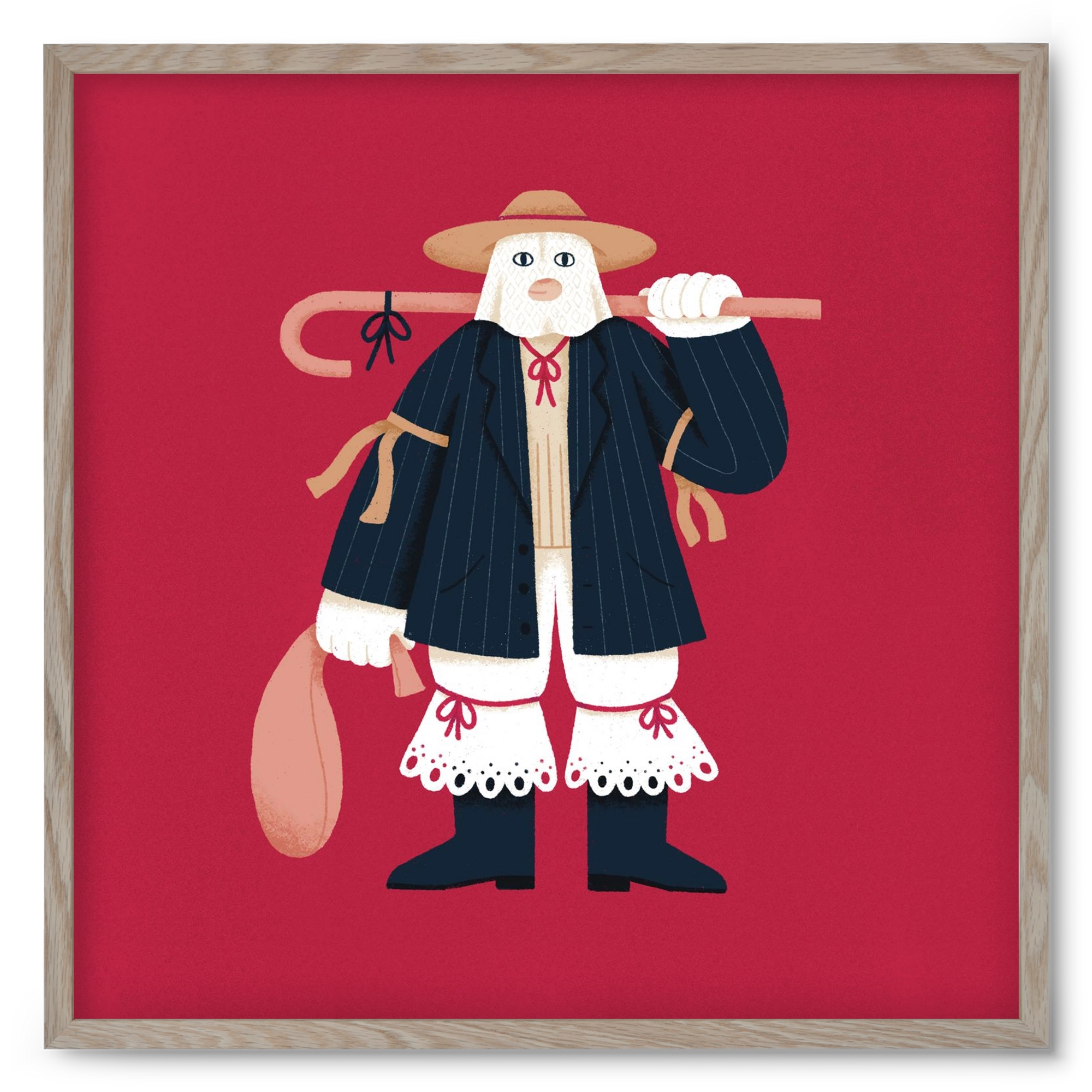 Jankele, 50x50 cm (50x50 cm), Tölgy keret