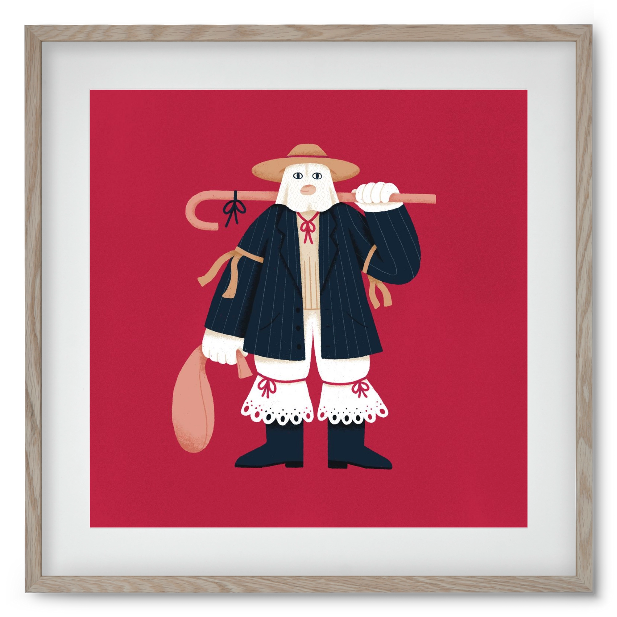 Jankele, 50x50 cm (40x40 cm), Tölgy keret, paszpartuval