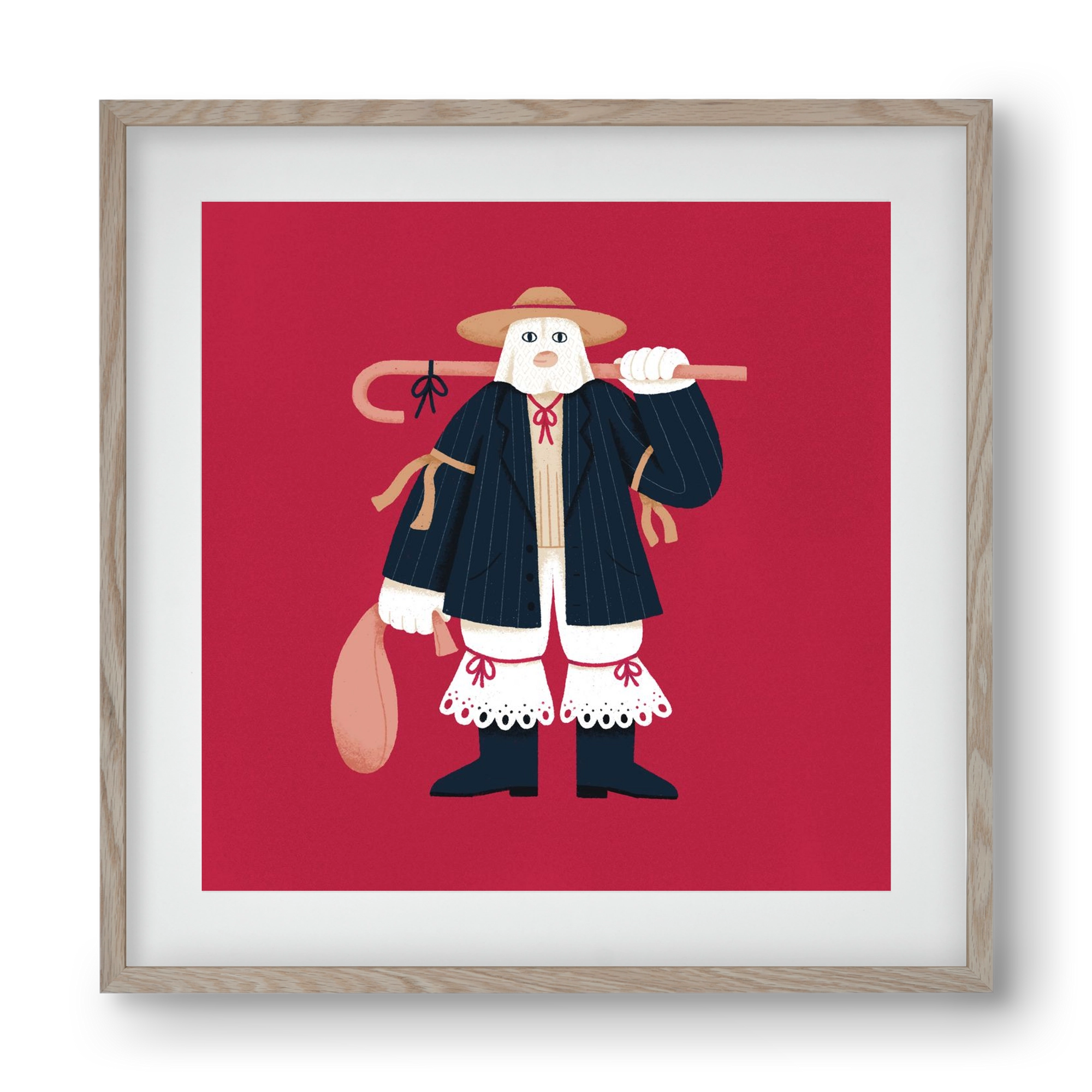 Jankele, 40x40 cm (30x30 cm), Tölgy keret, paszpartuval