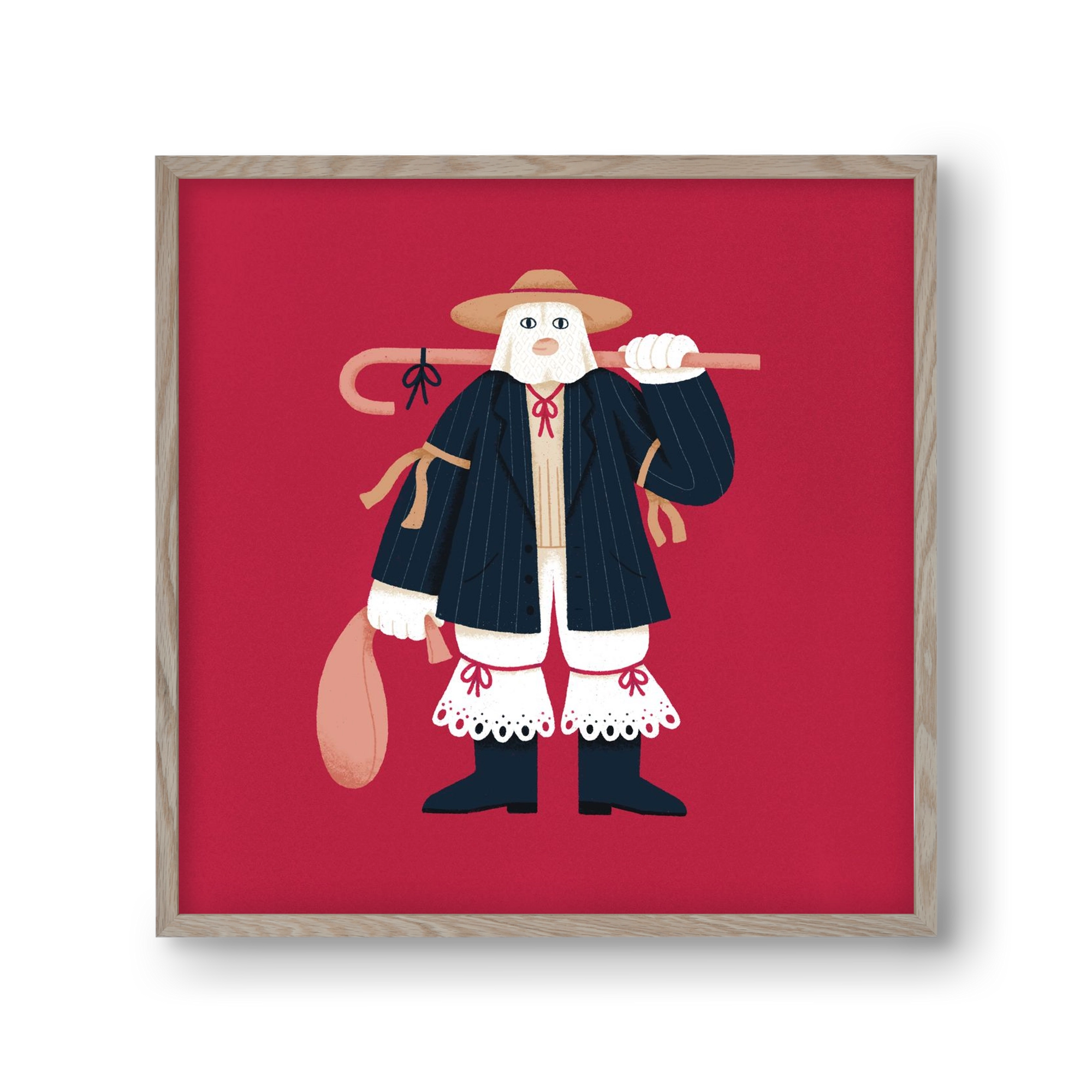 Jankele, 30x30 cm (30x30 cm), Tölgy keret