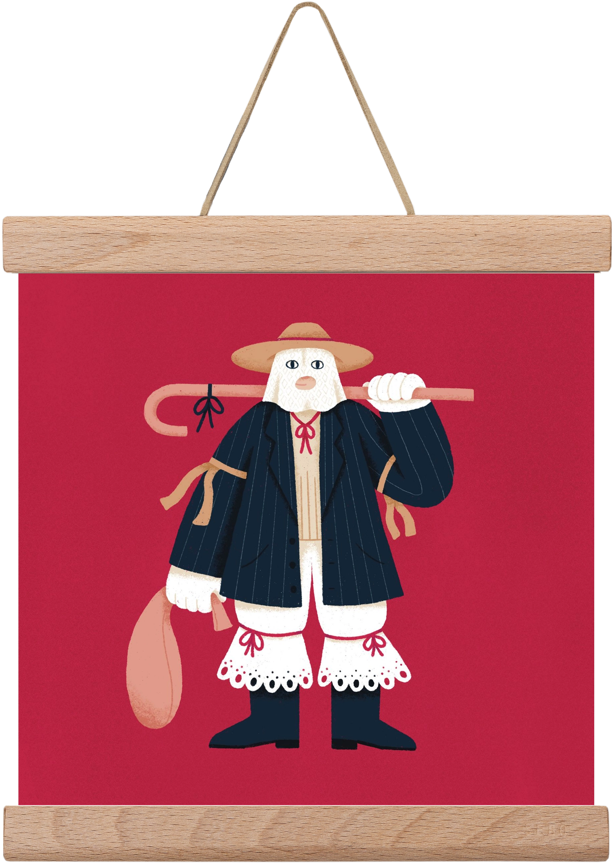 Jankele, 20x20 cm (20x20 cm), Tölgy akasztó