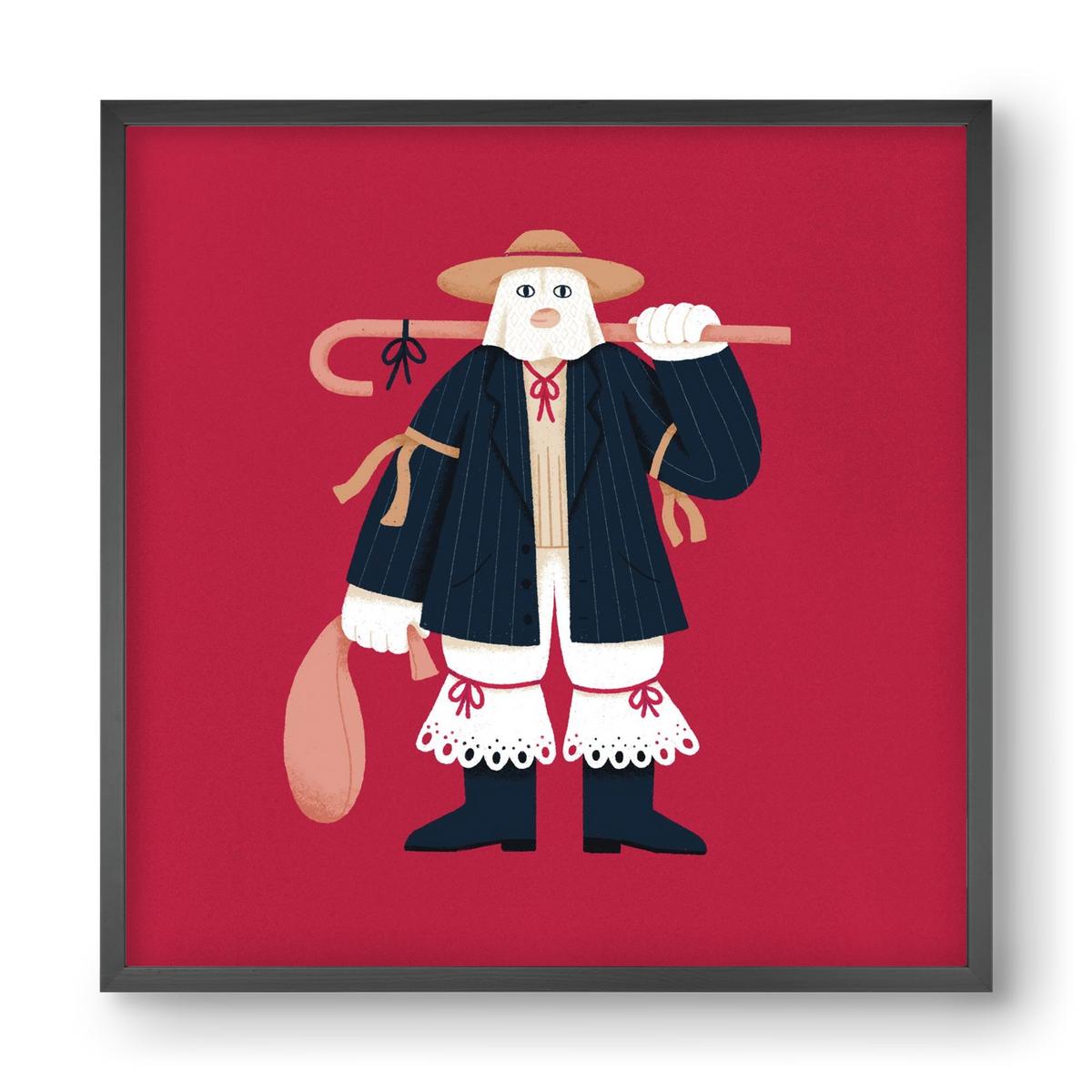 Jankele, 40x40 cm (40x40 cm), Fekete keret