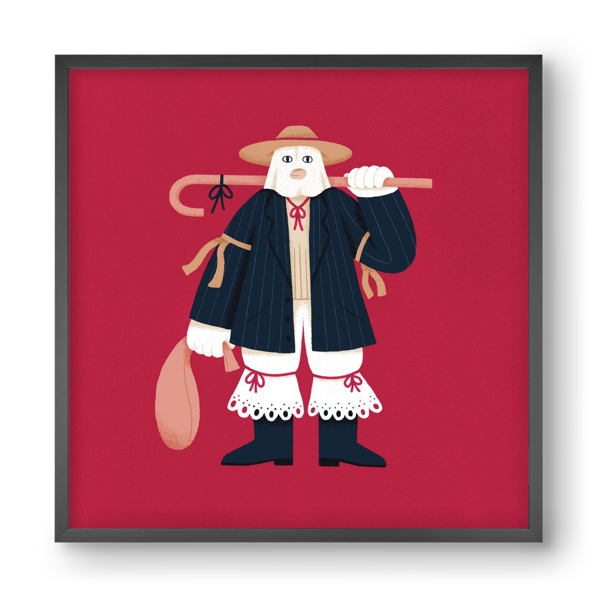 Jankele, 40x40 cm (40x40 cm), Fekete keret