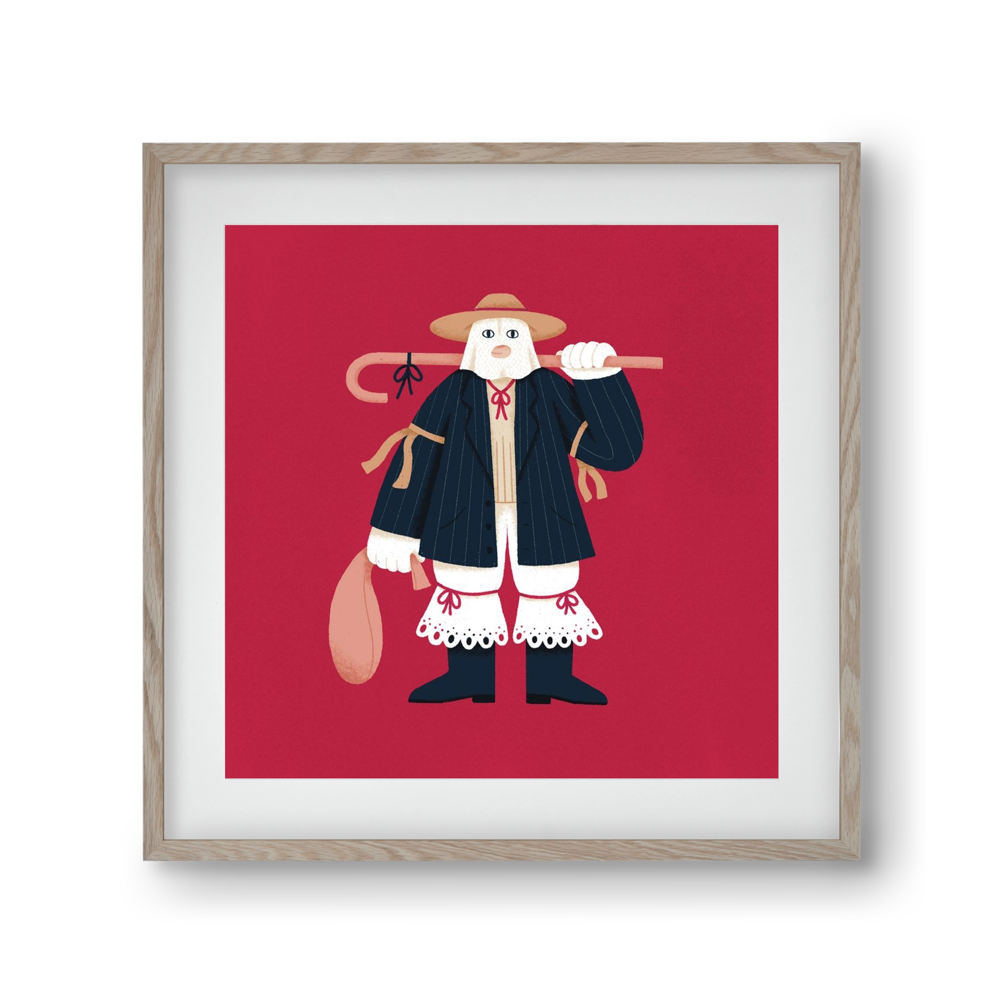 Jankele, 30x30 cm (20x20 cm), Tölgy keret, paszpartuval