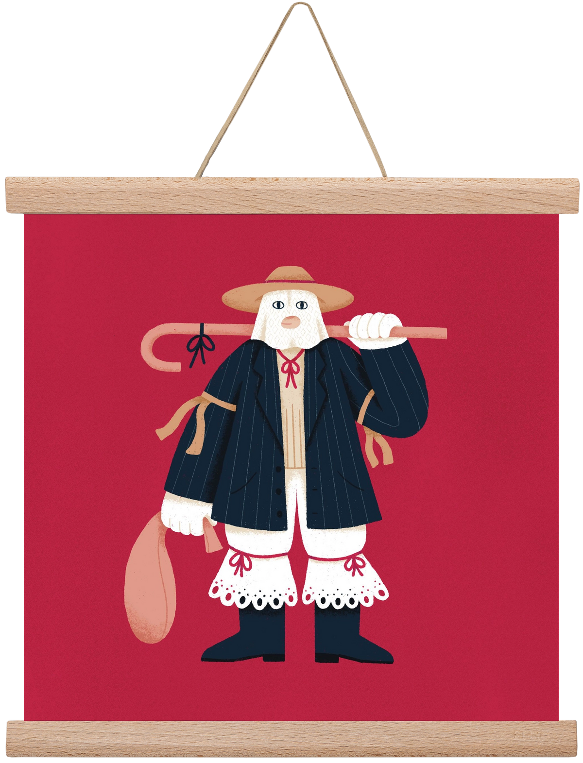 Jankele, 30x30 cm (30x30 cm), Tölgy akasztó