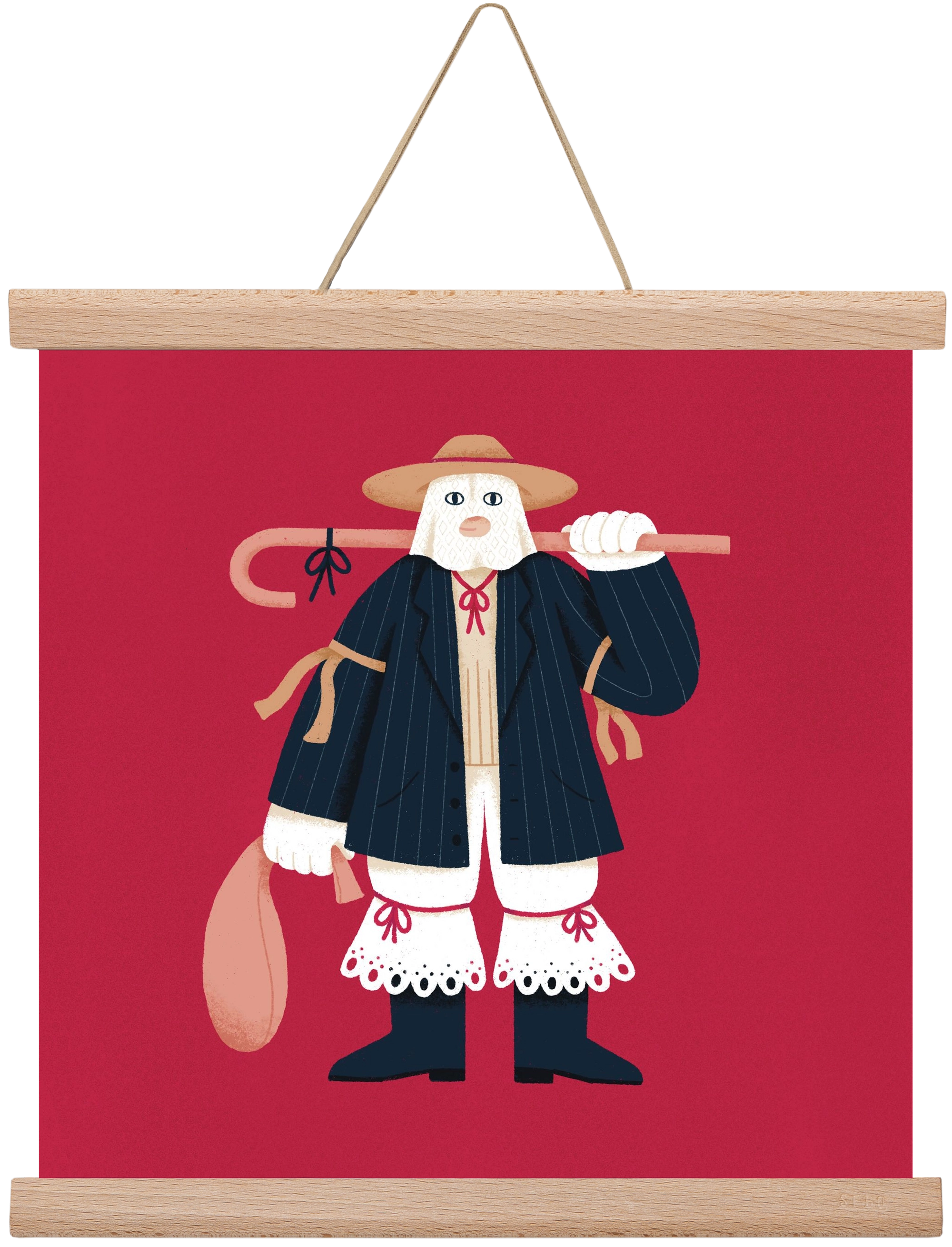 Jankele, 30x30 cm (30x30 cm), Tölgy akasztó