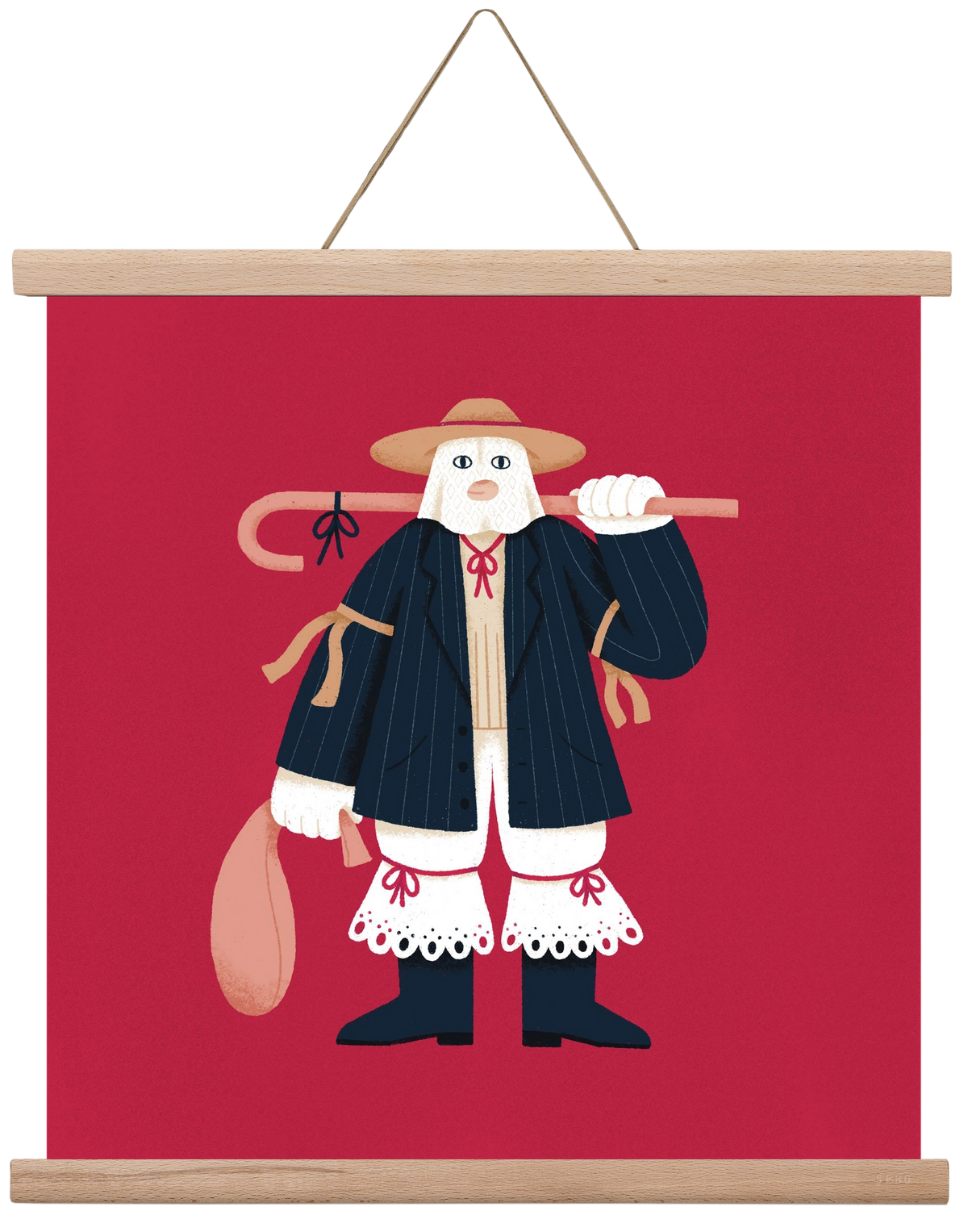 Jankele, 40x40 cm (40x40 cm), Tölgy akasztó