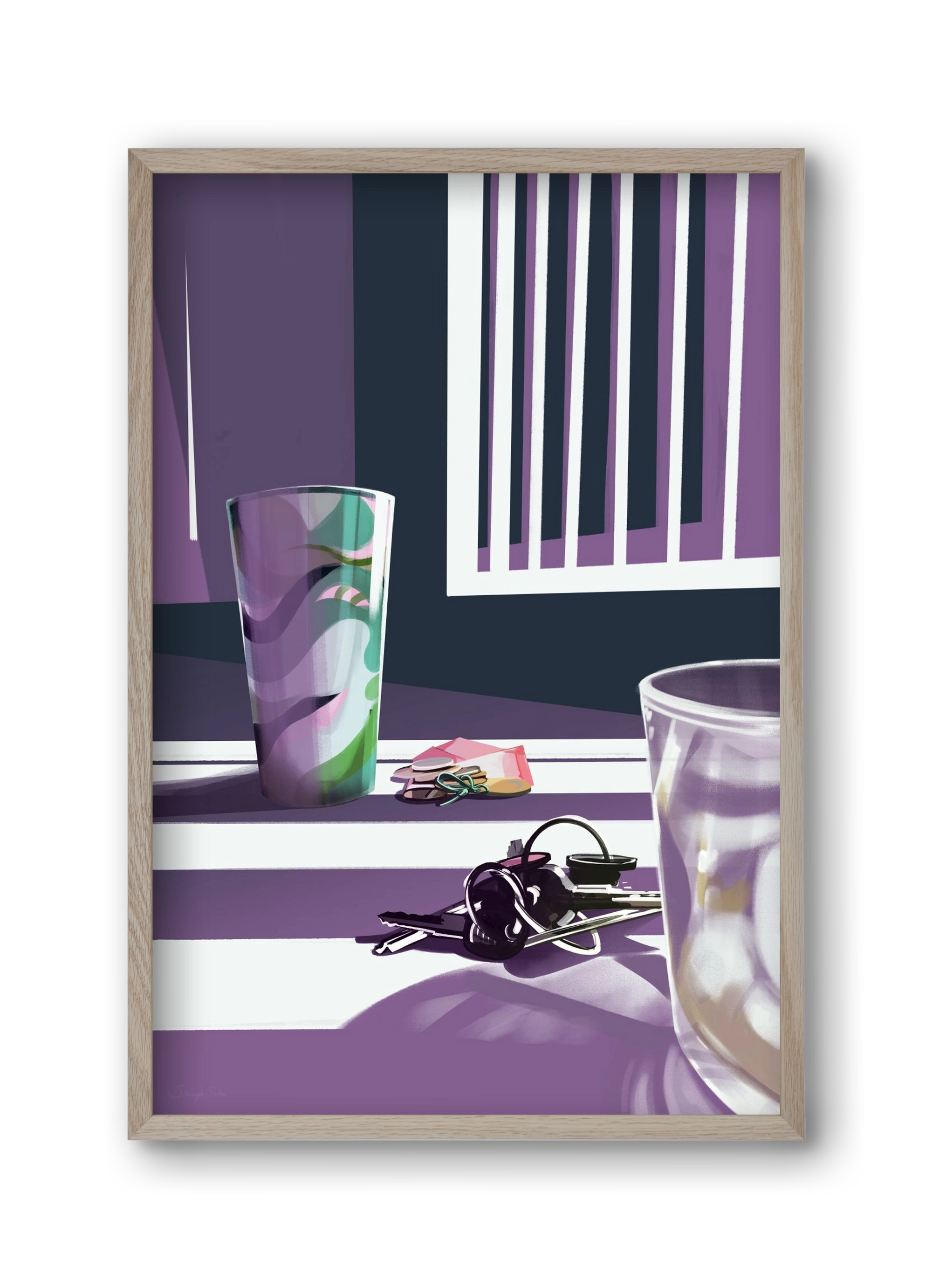 Íróasztalod, 30x45 cm (30x45 cm), Tölgy keret