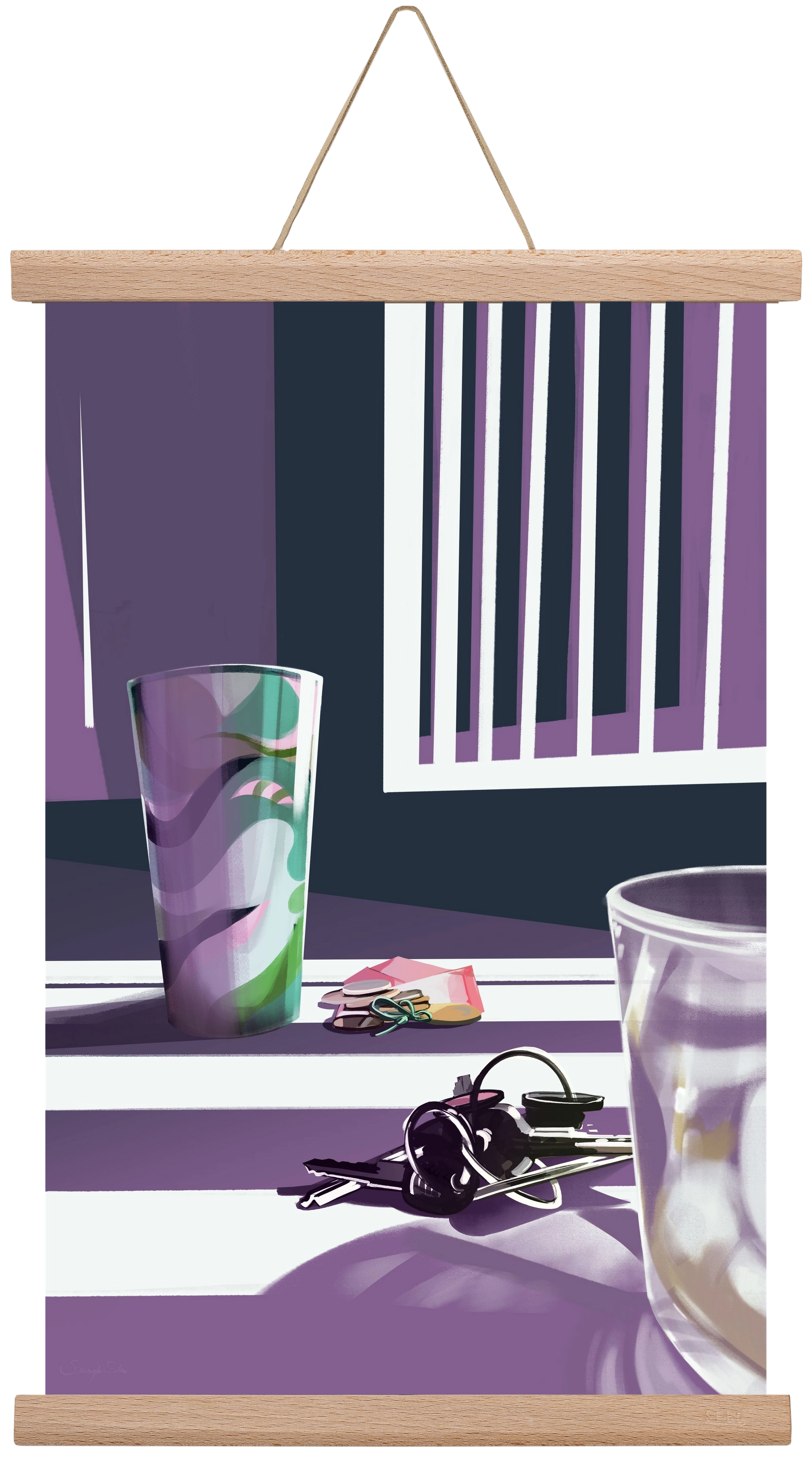 Íróasztalod, 30x45 cm (30x45 cm), Tölgy akasztó