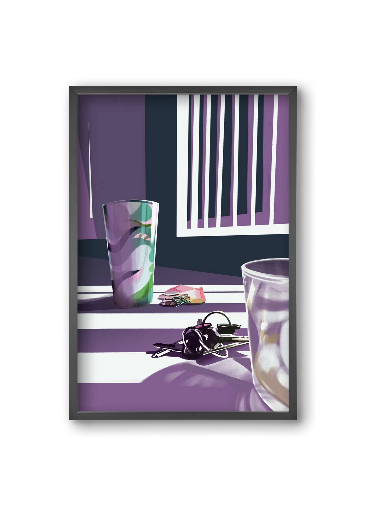 Íróasztalod, 20x30 cm (20x30 cm), Fekete keret