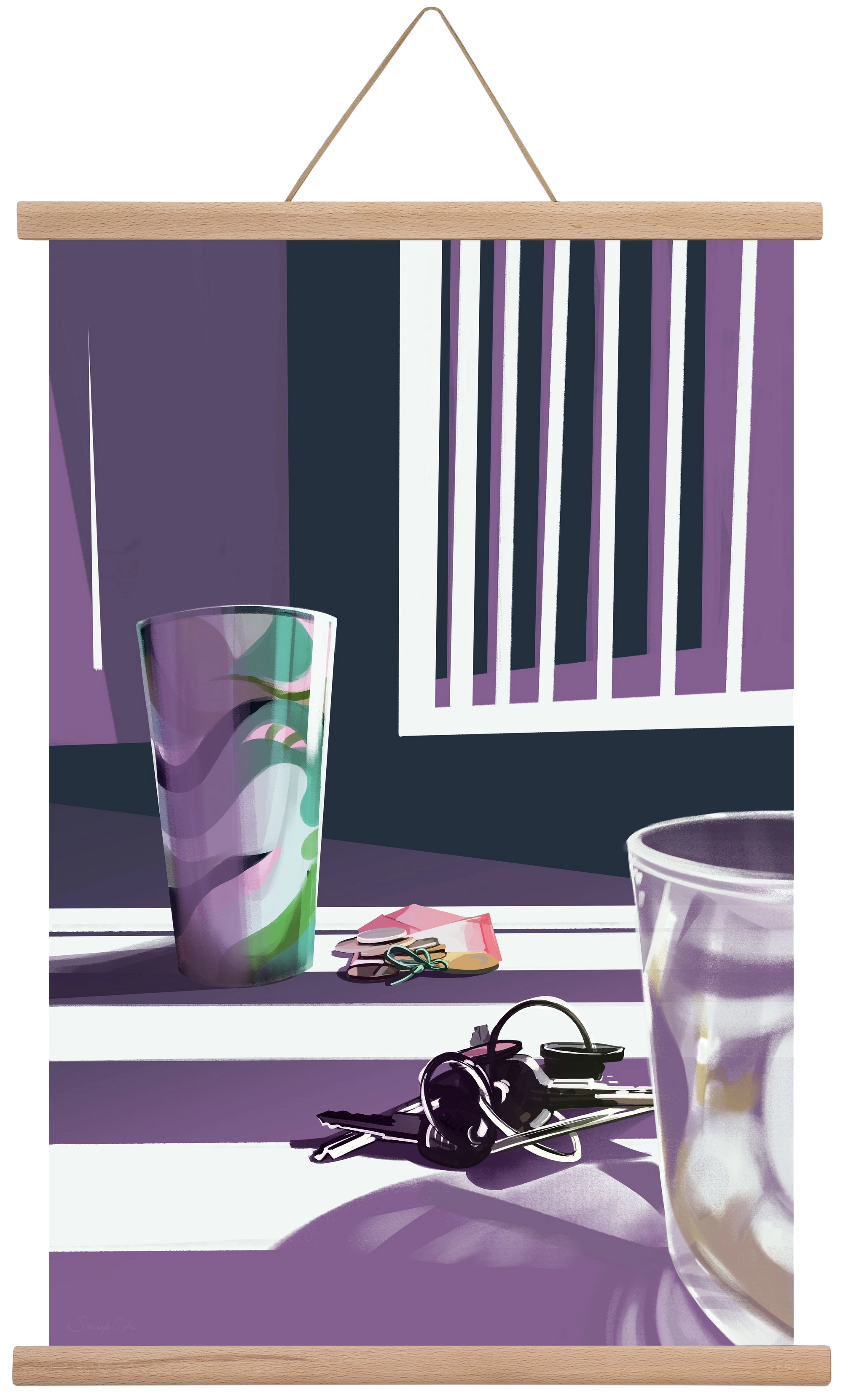 Íróasztalod, 40x60 cm (40x60 cm), Tölgy akasztó