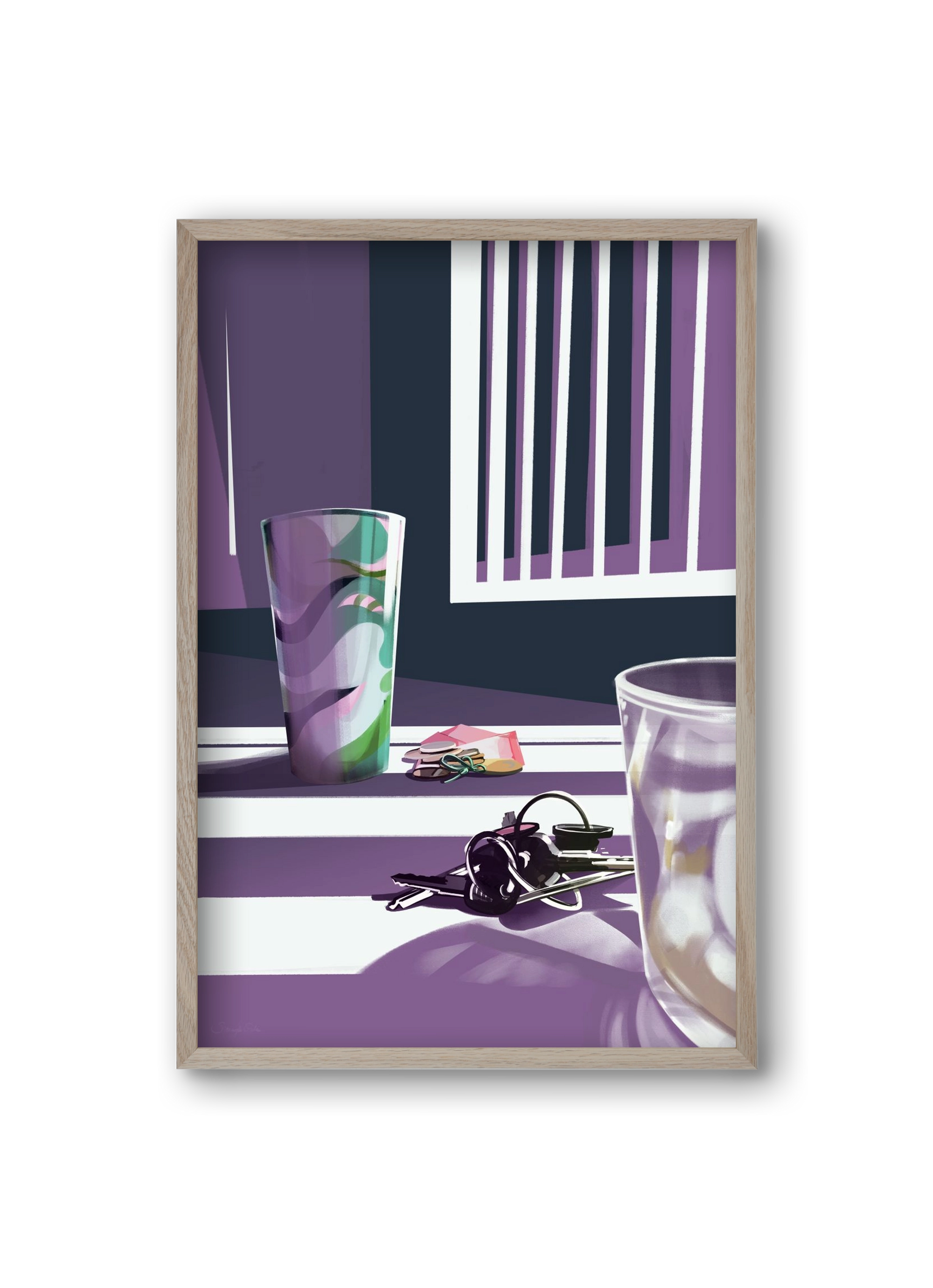 Íróasztalod, 20x30 cm (20x30 cm), Tölgy keret