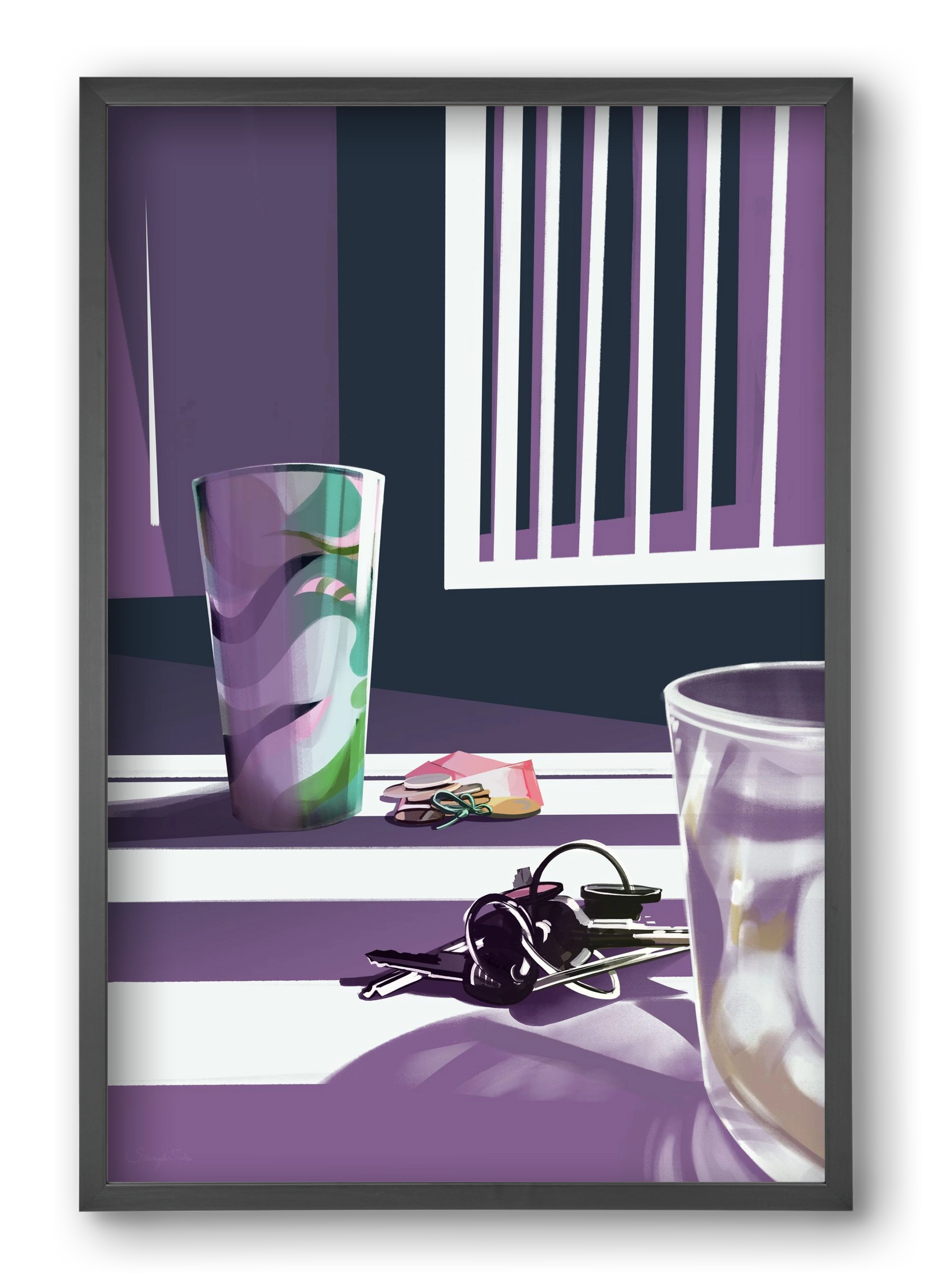 Íróasztalod, 40x60 cm (40x60 cm), Fekete keret