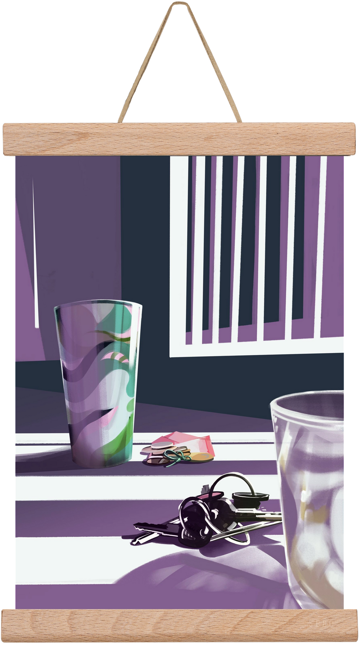 Íróasztalod, 20x30 cm (20x30 cm), Tölgy akasztó