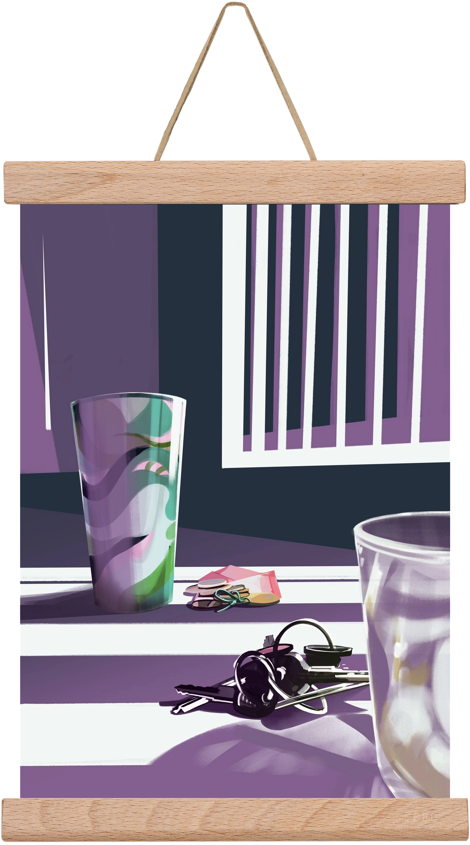 Íróasztalod, 20x30 cm (20x30 cm), Tölgy akasztó