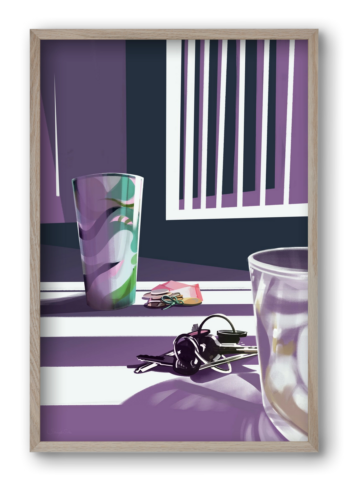 Íróasztalod, 40x60 cm (40x60 cm), Tölgy keret