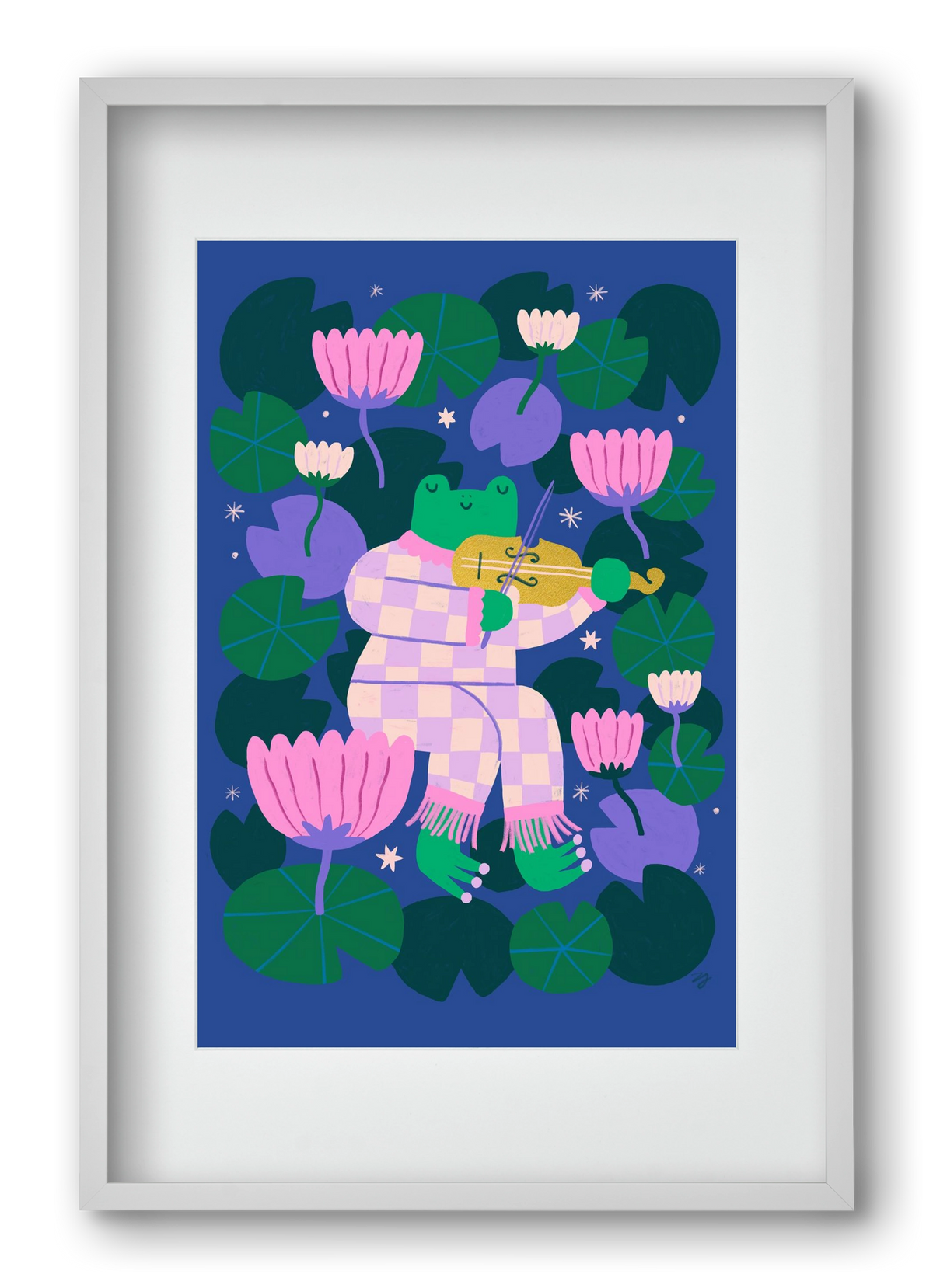 Frog Music, 40x60 cm (30x45 cm), Fehér keret, paszpartuval