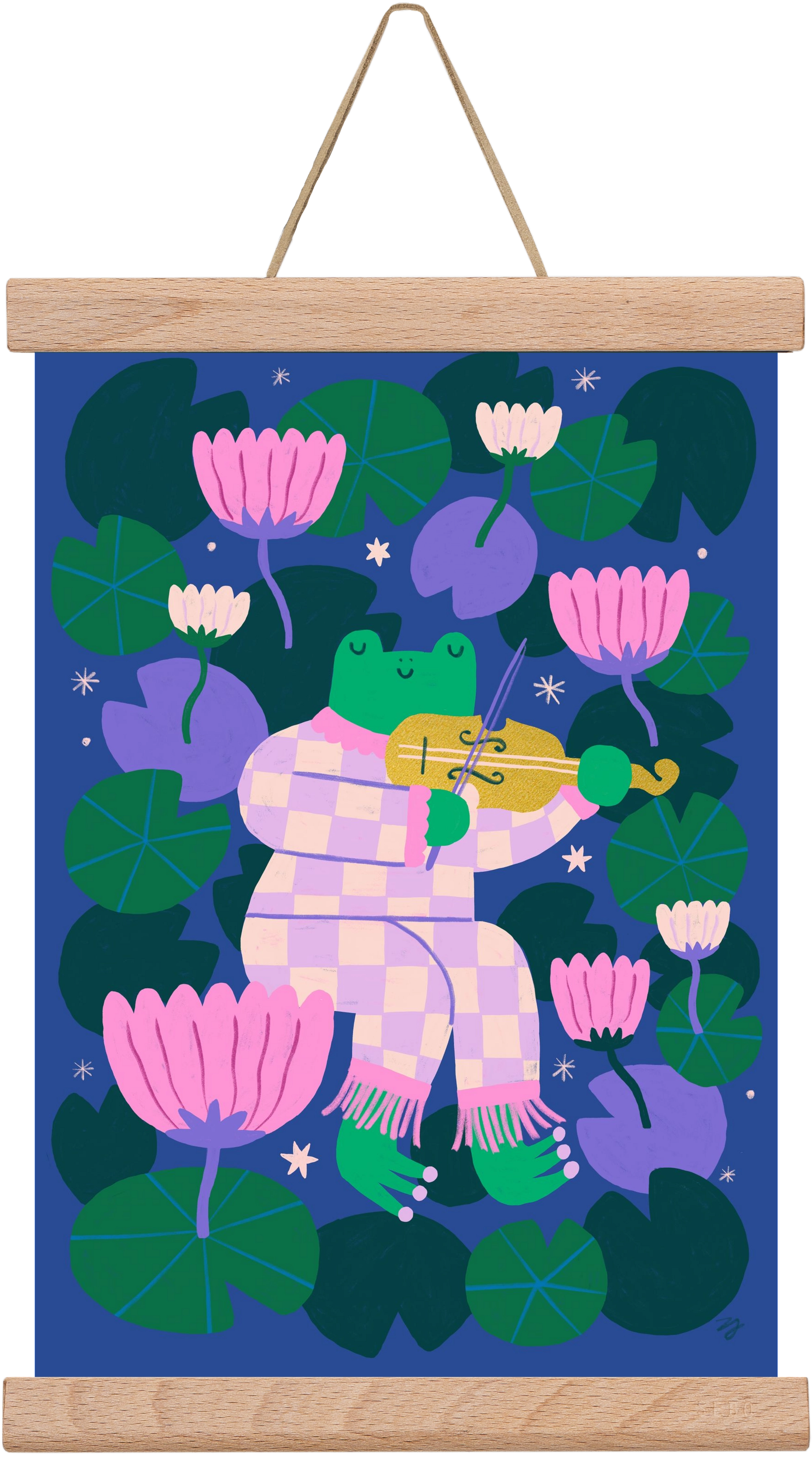 Frog Music, 20x30 cm (20x30 cm), Tölgy akasztó