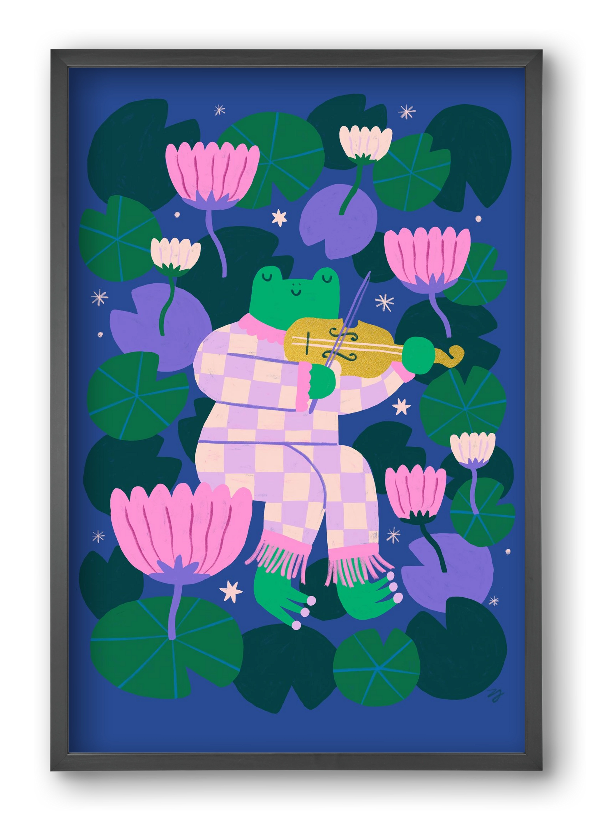 Frog Music, 40x60 cm (40x60 cm), Fekete keret