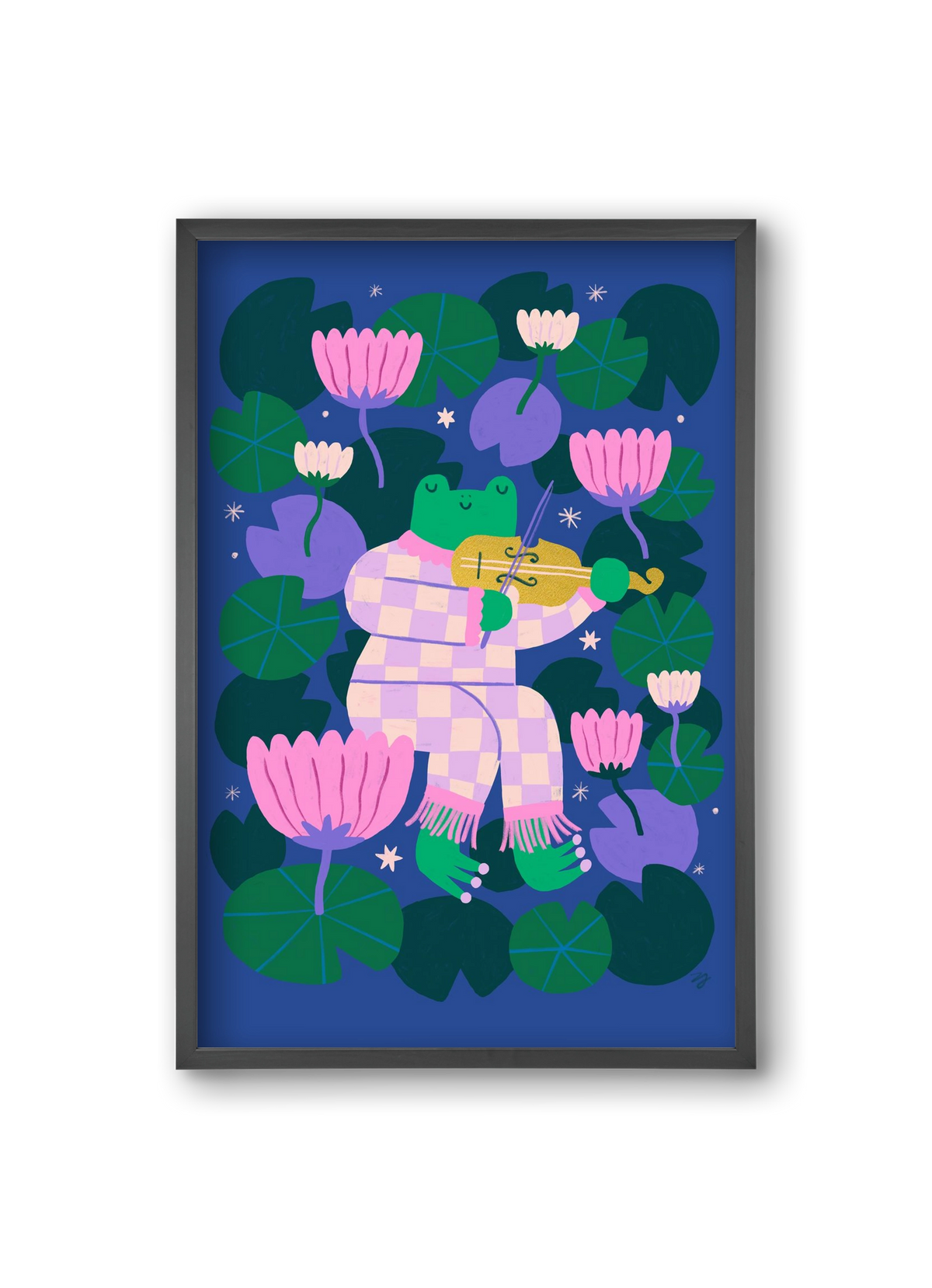 Frog Music, 20x30 cm (20x30 cm), Fekete keret