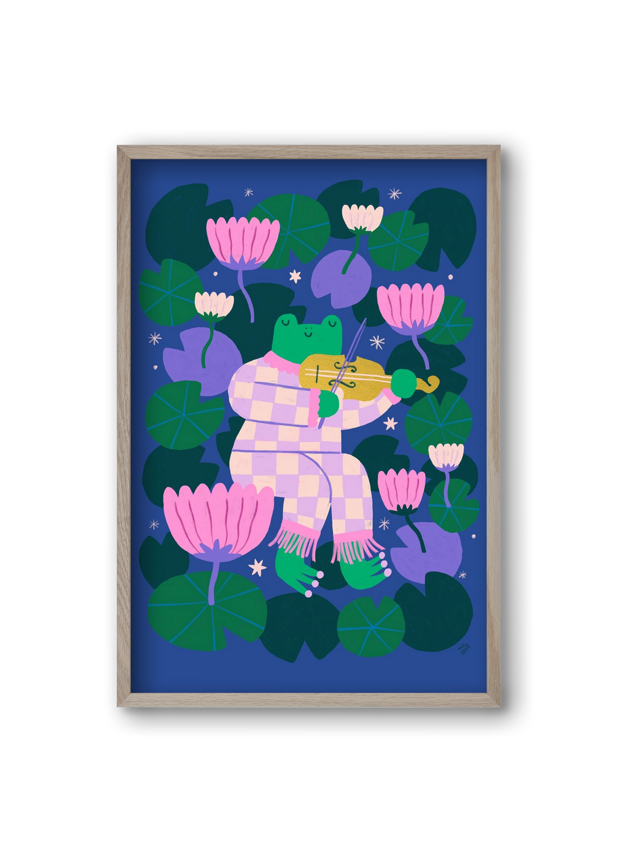 Frog Music, 20x30 cm (20x30 cm), Tölgy keret