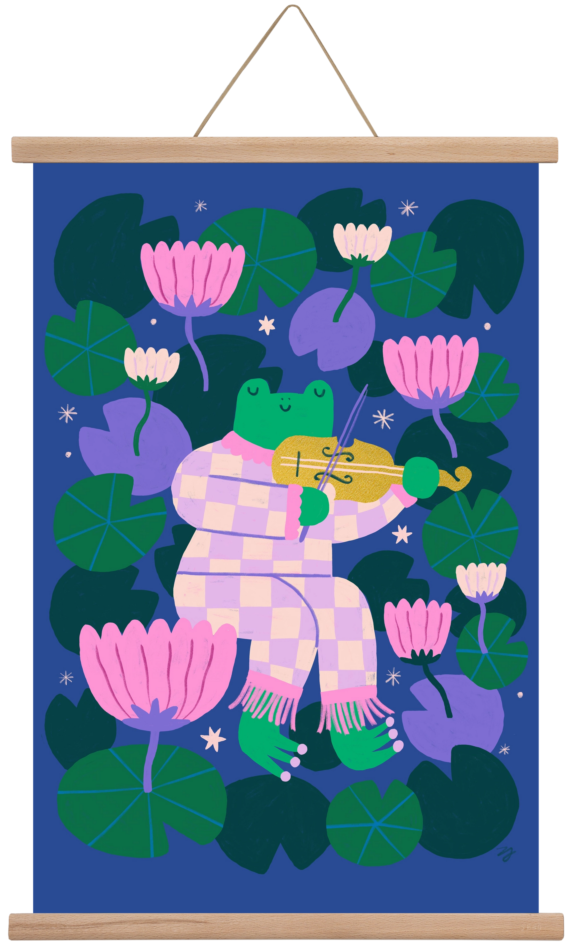 Frog Music, 40x60 cm (40x60 cm), Tölgy akasztó