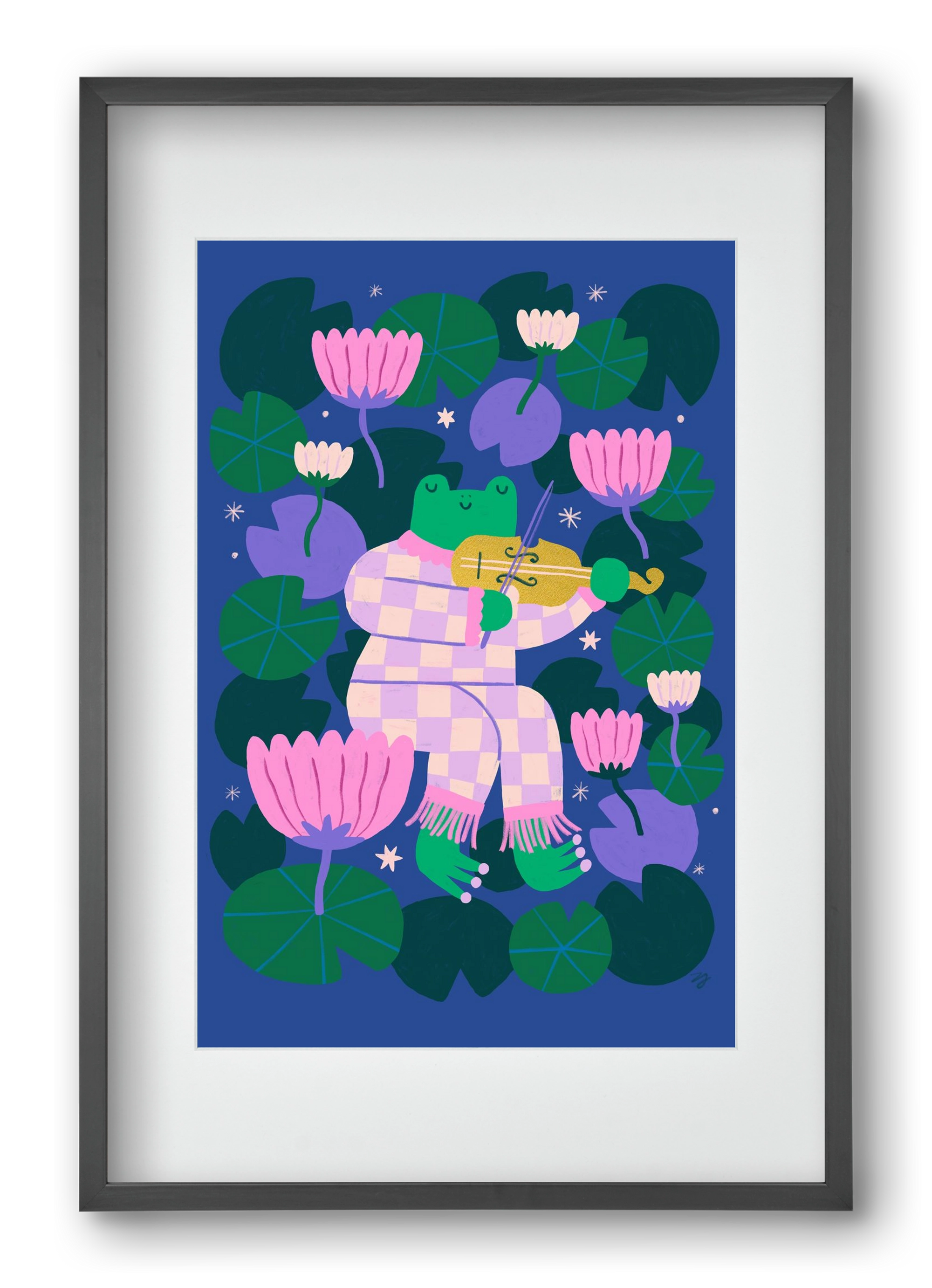 Frog Music, 40x60 cm (30x45 cm), Fekete keret, paszpartuval