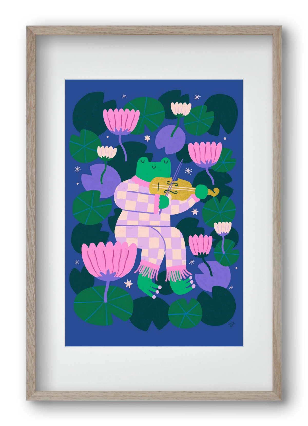 Frog Music, 40x60 cm (30x45 cm), Tölgy keret, paszpartuval