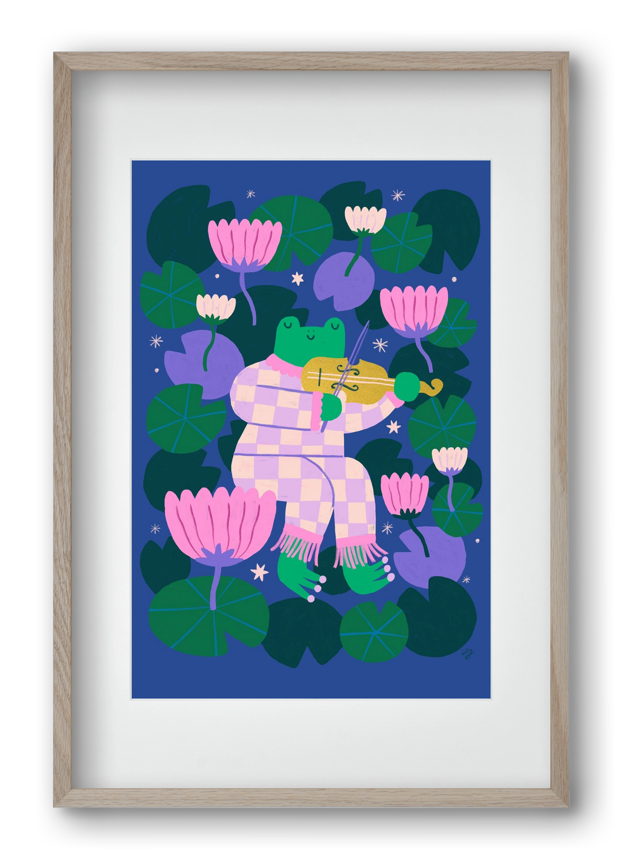 Frog Music, 40x60 cm (30x45 cm), Tölgy keret, paszpartuval