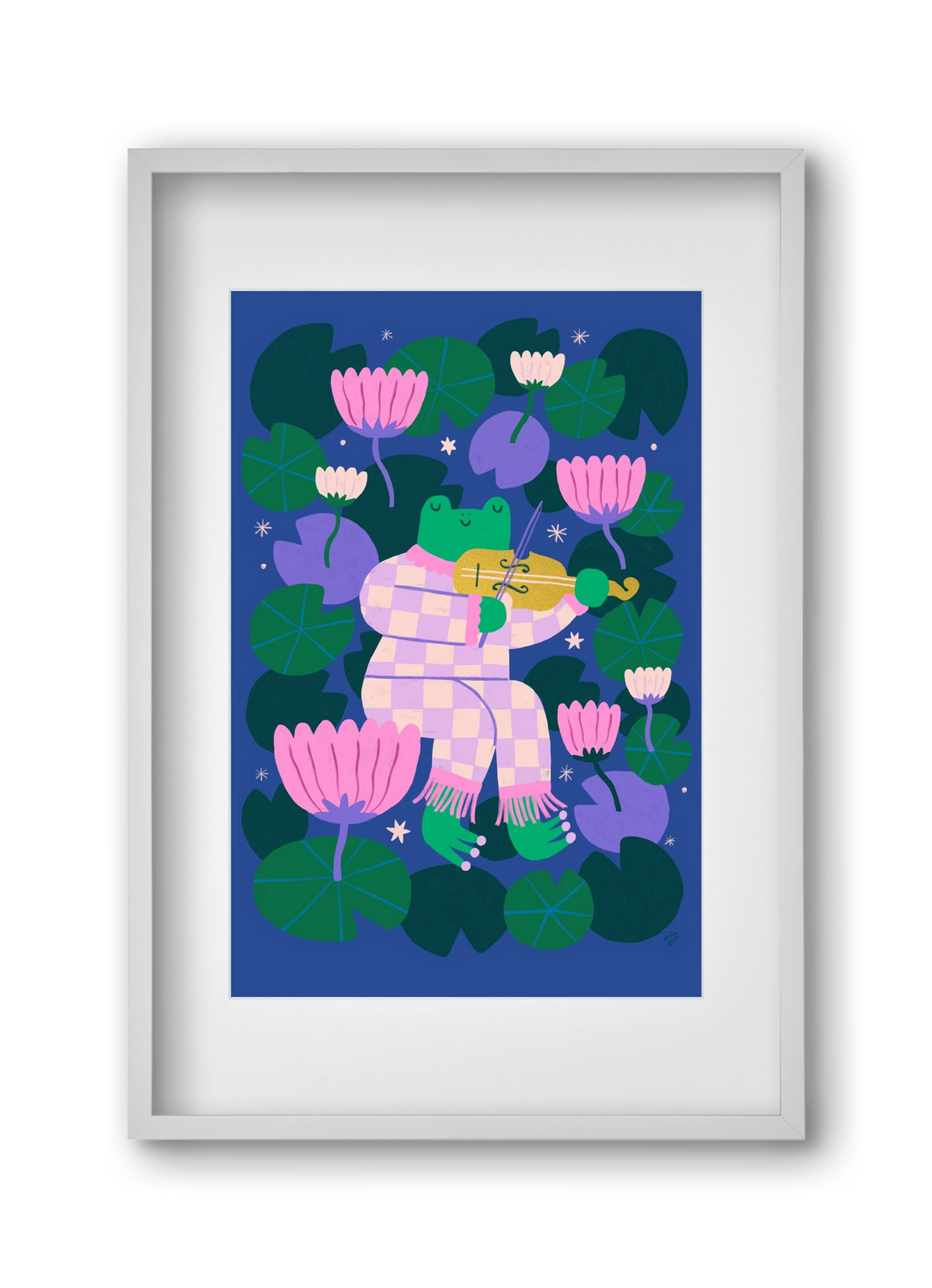 Frog Music, 30x45 cm (20x30 cm), Fehér keret, paszpartuval